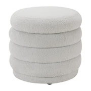 Cecil Storage Ottoman - Fog