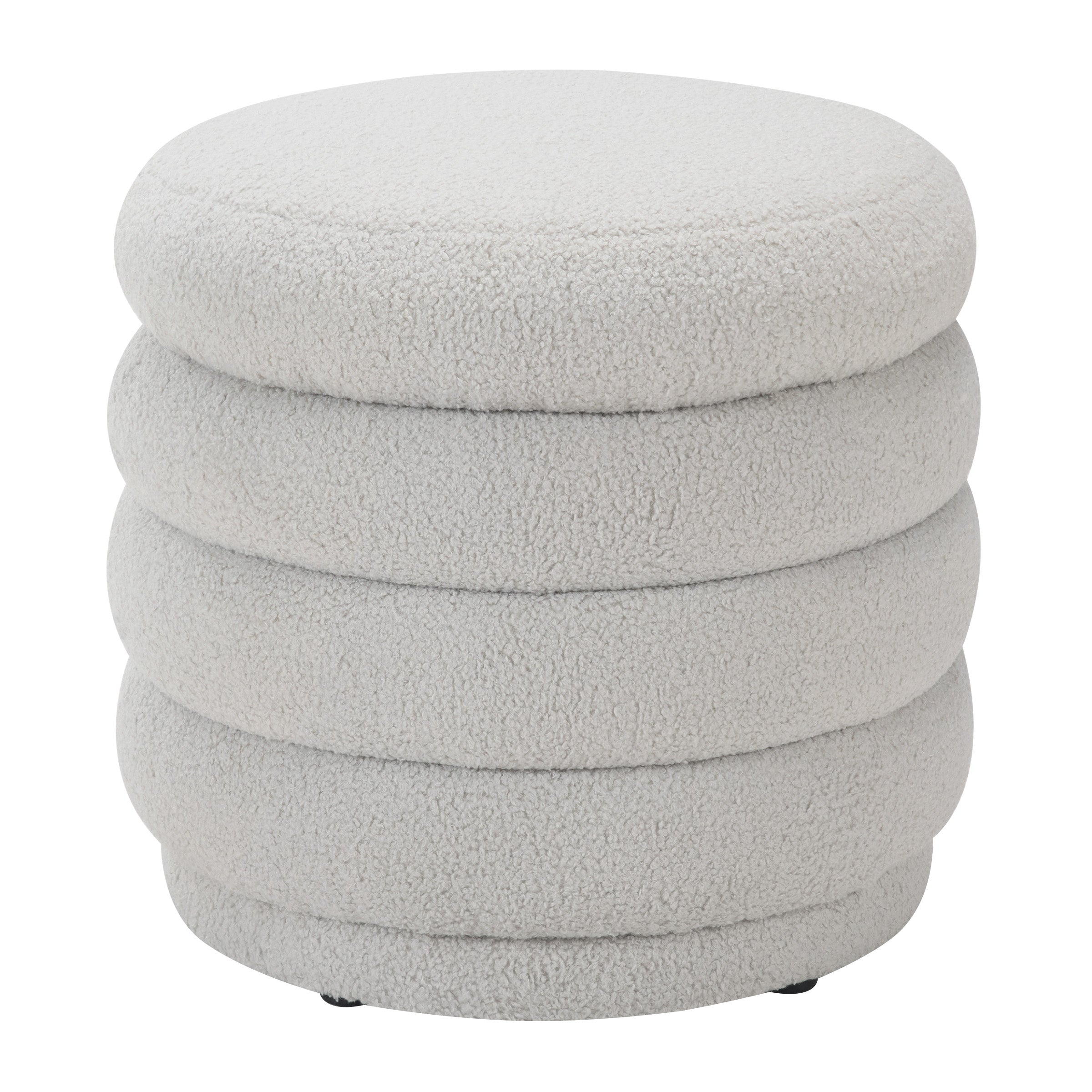 Cecil Storage Ottoman - Fog