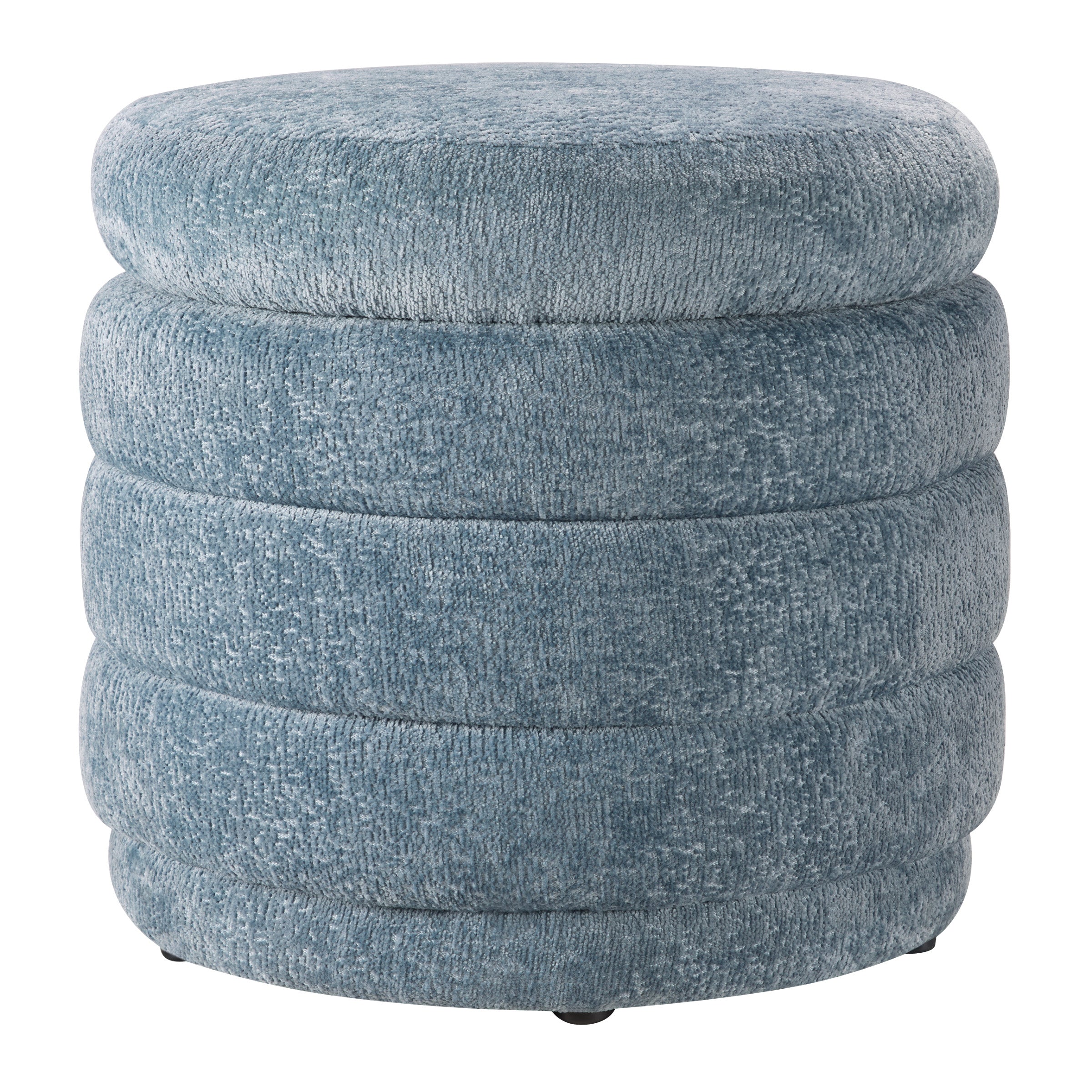 Cecil Storage Ottoman - Sky