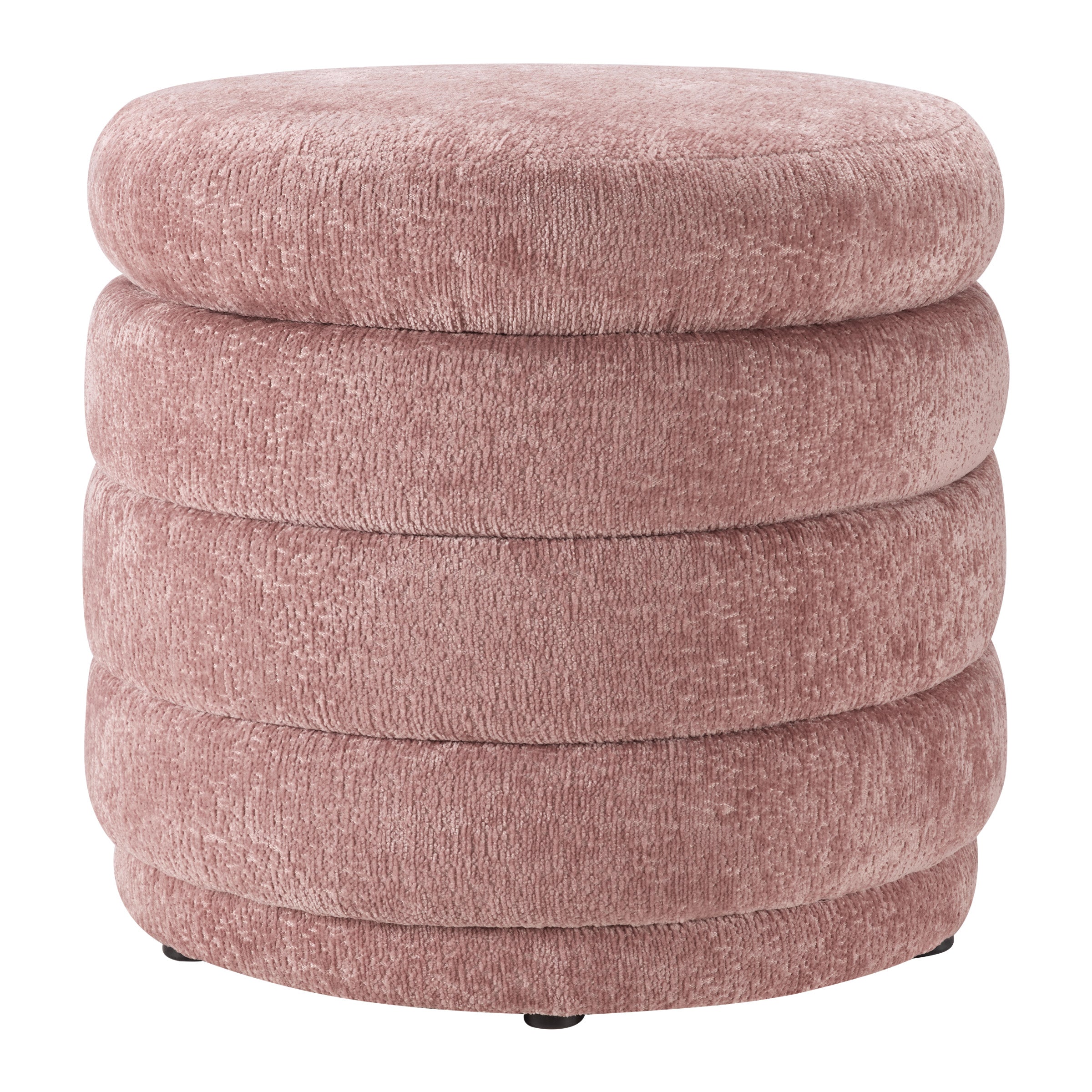 Cecil Storage Ottoman - Rose