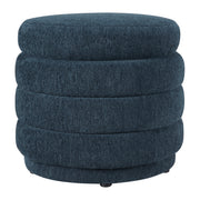 Cecil Storage Ottoman - Indigo