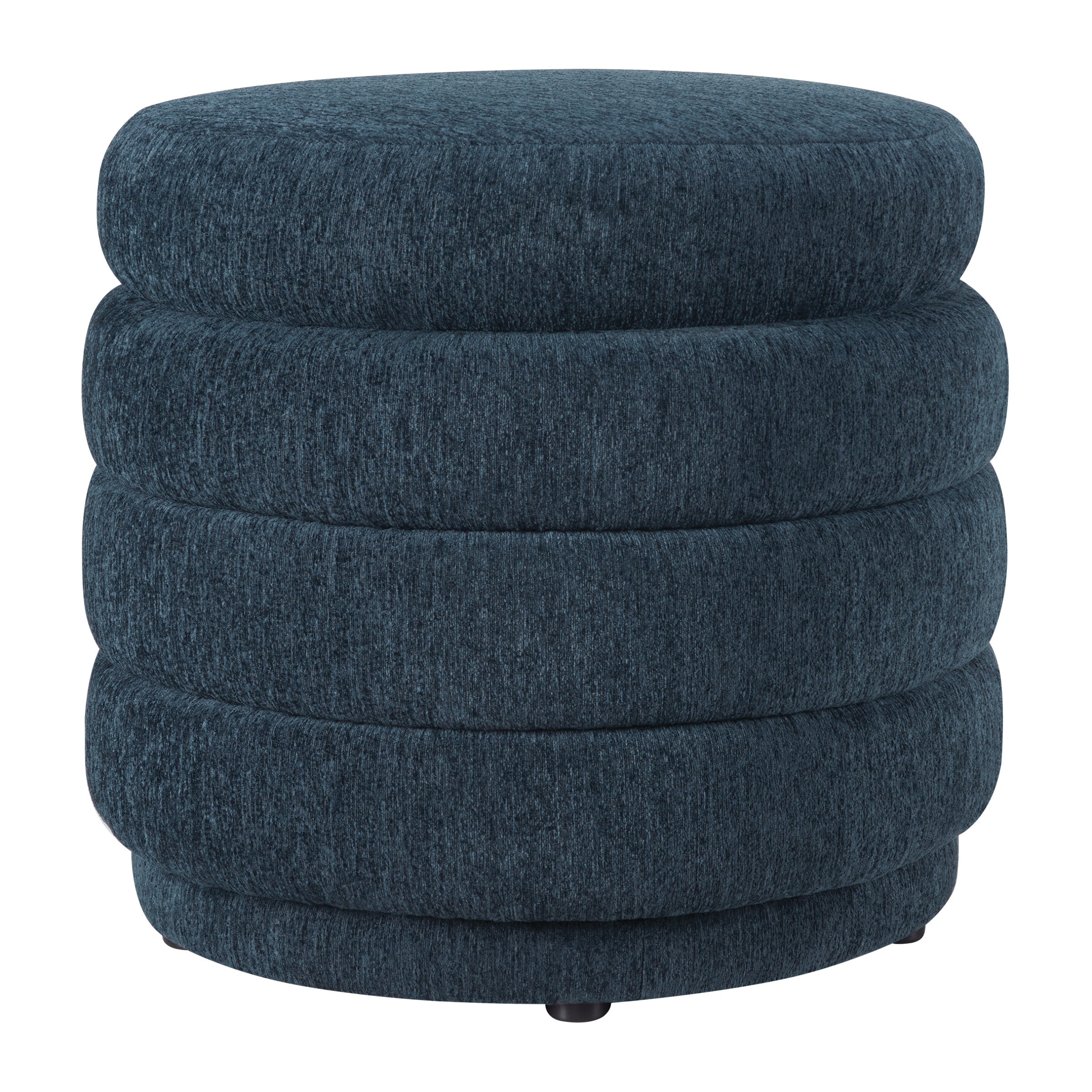 Cecil Storage Ottoman - Indigo