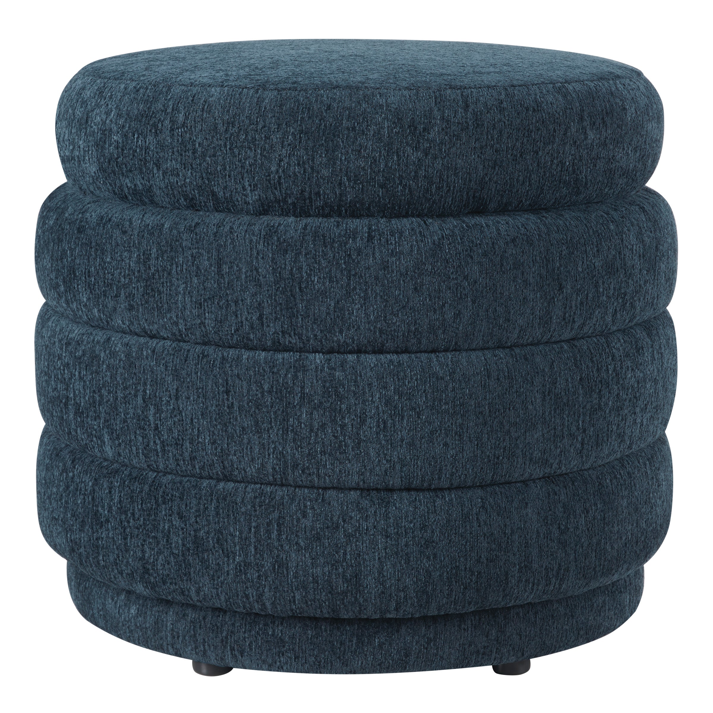 Cecil Storage Ottoman - Indigo