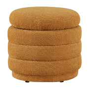 Cecil Storage Ottoman - Gold