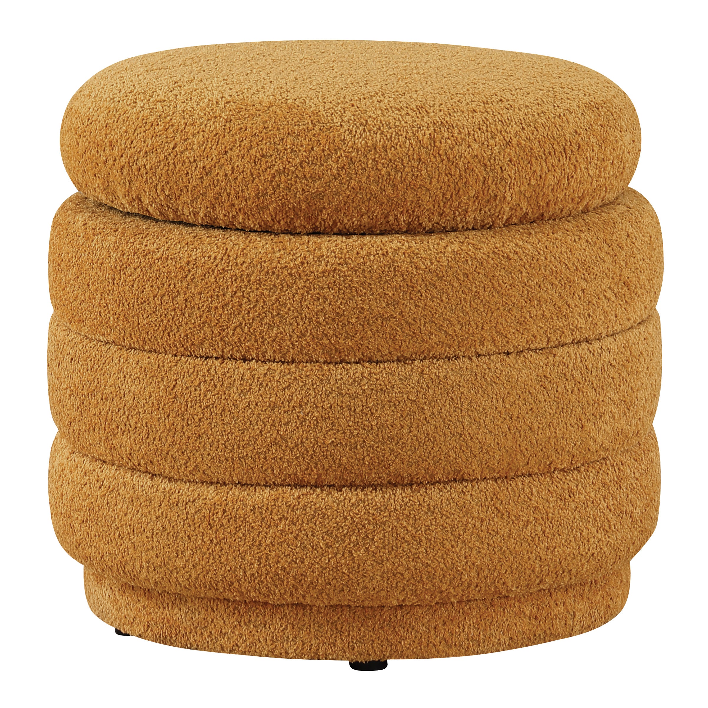 Cecil Storage Ottoman - Gold