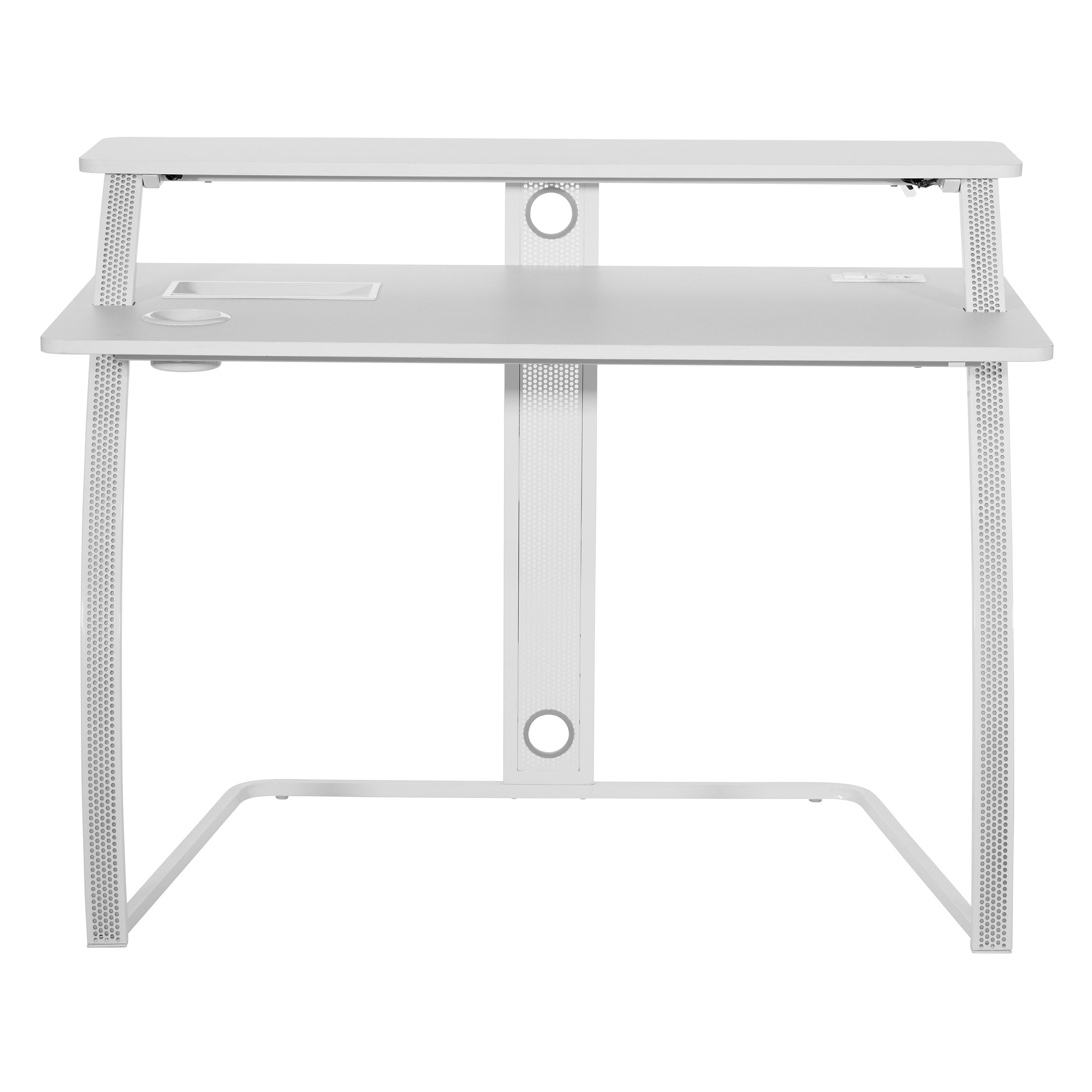 Code30 Battlestation Gaming Desk - White/ Carbon