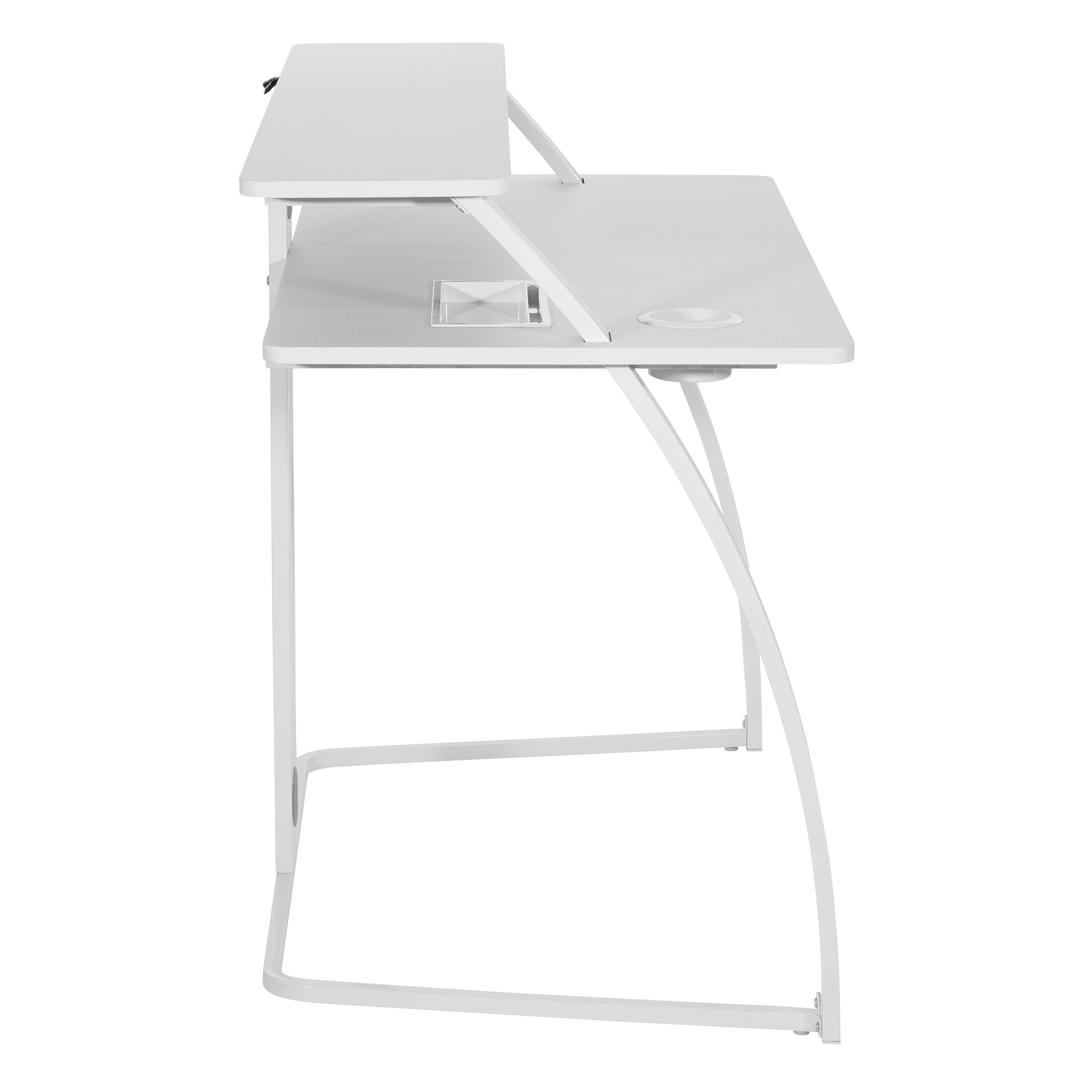 Code30 Battlestation Gaming Desk - White/ Carbon