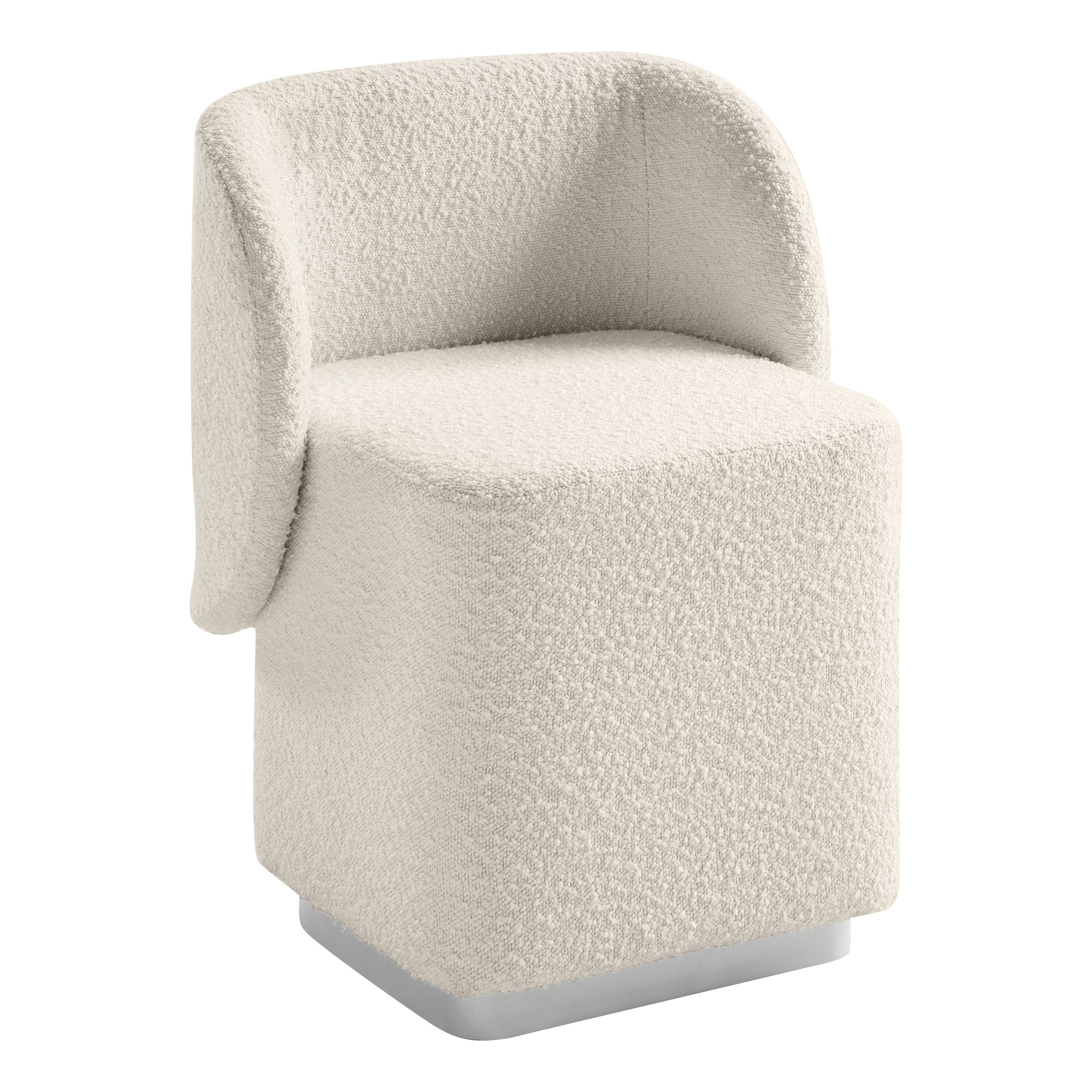Cady Vanity Chair - Textured Cream