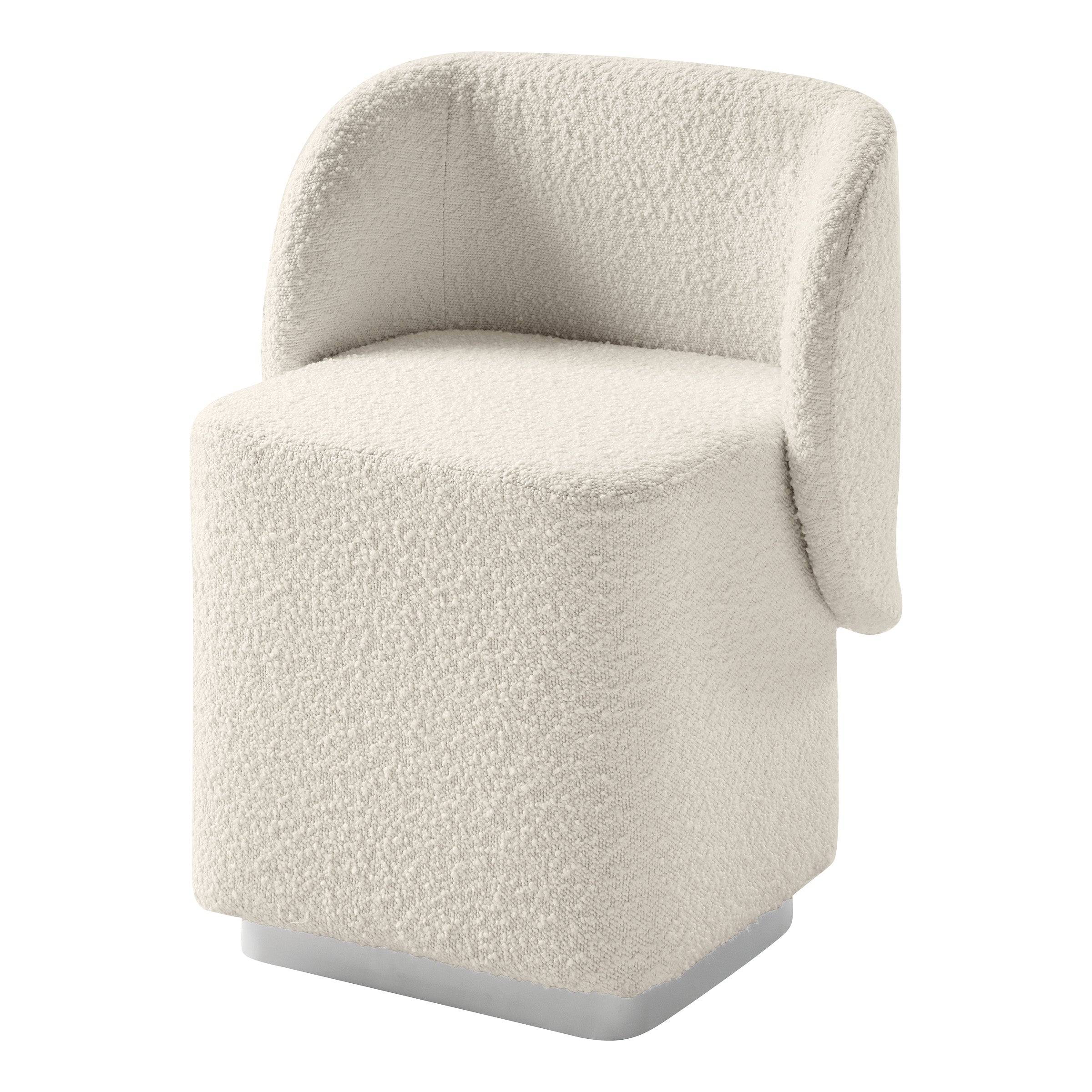 Cady Vanity Chair - Textured Cream
