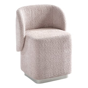 Cady Vanity Chair - Dusty Rose