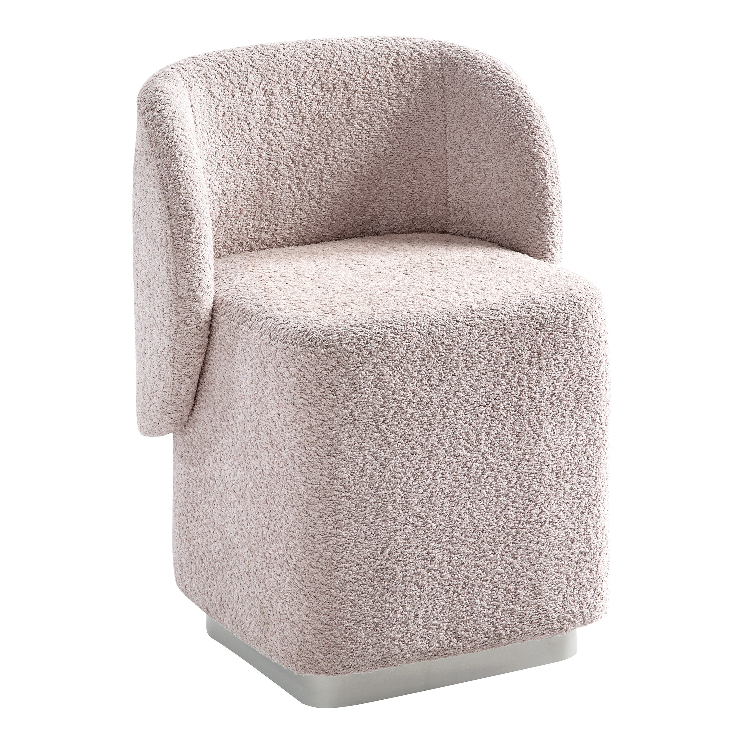 Cady Vanity Chair - Dusty Rose