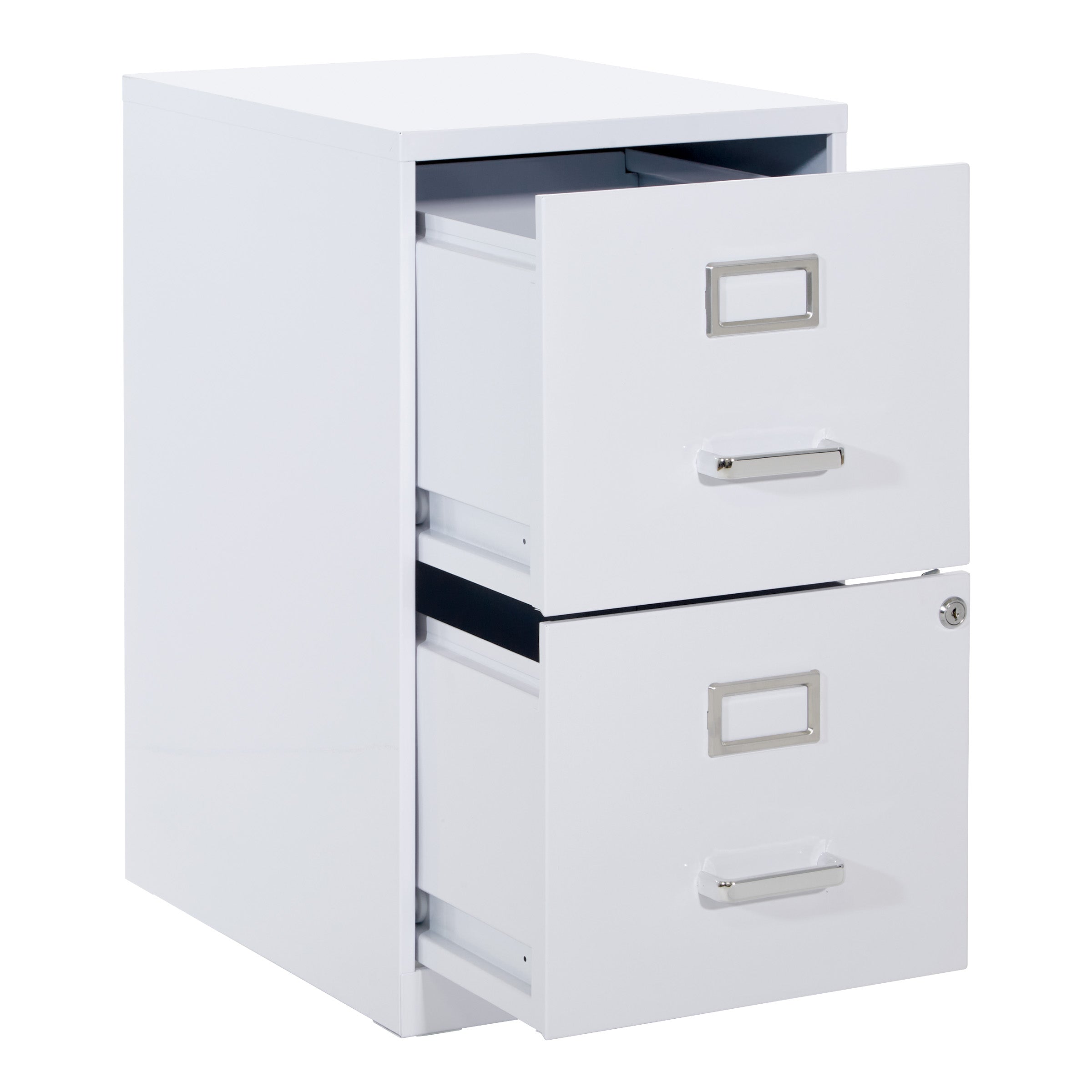 Metal File Cabinet - White