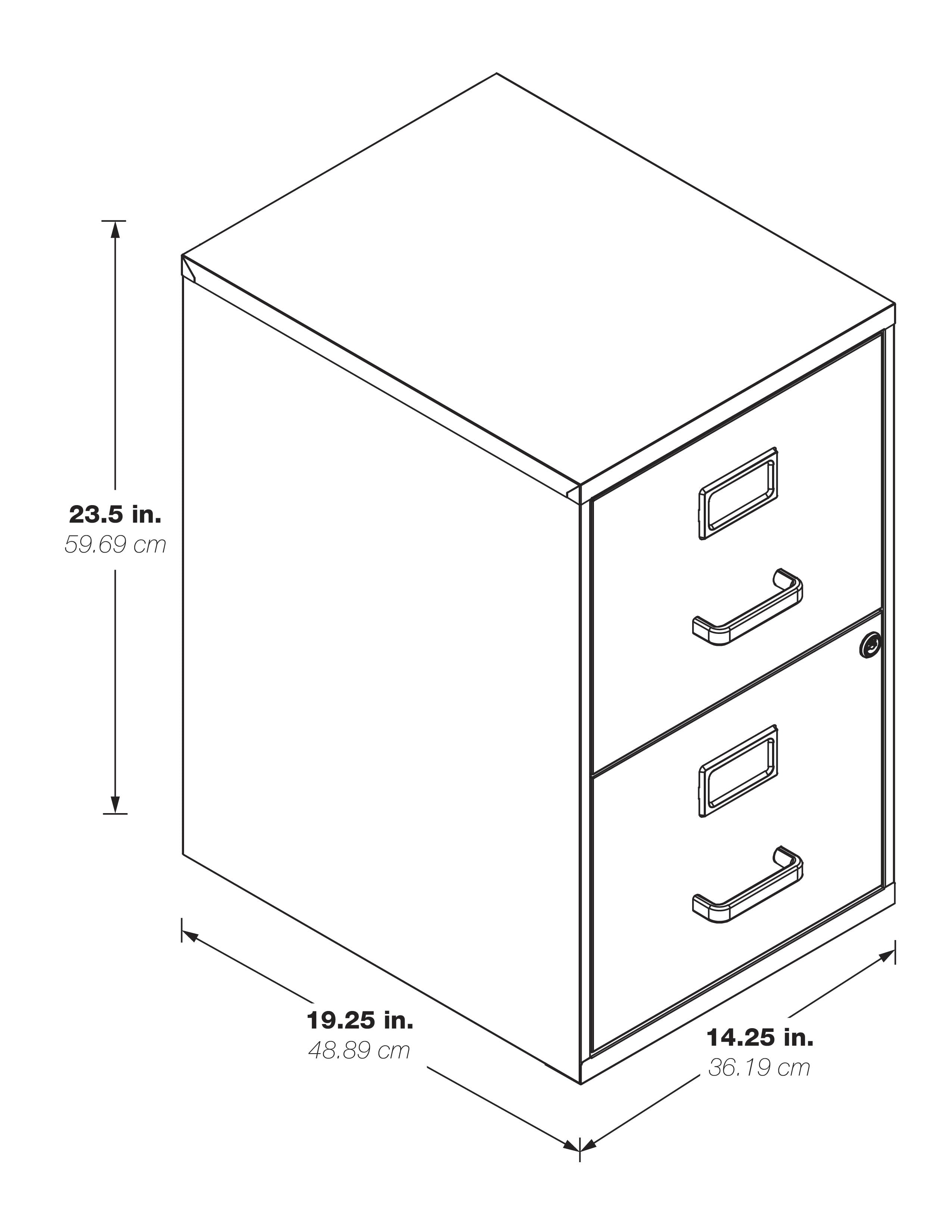 Metal File Cabinet - Tan