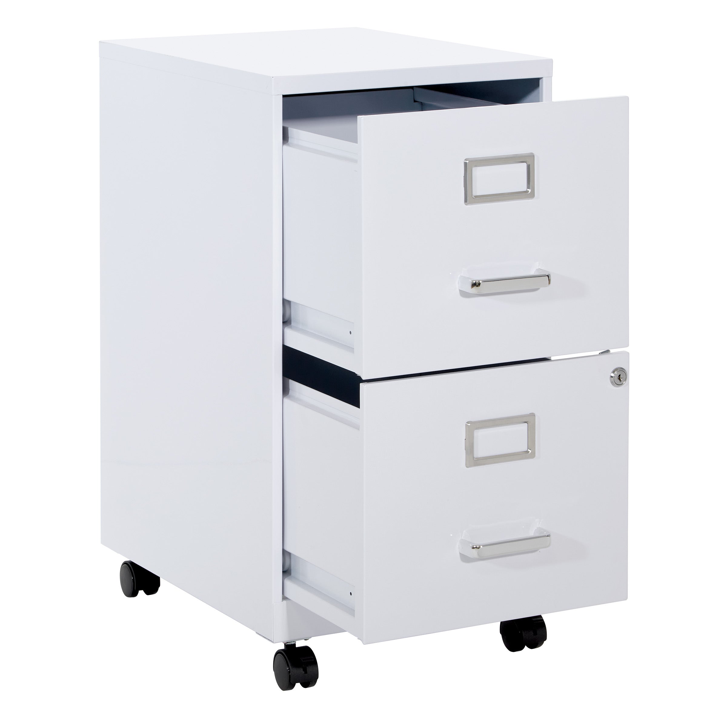 Metal File Cabinet - White