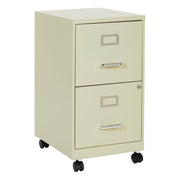 Metal File Cabinet - Tan