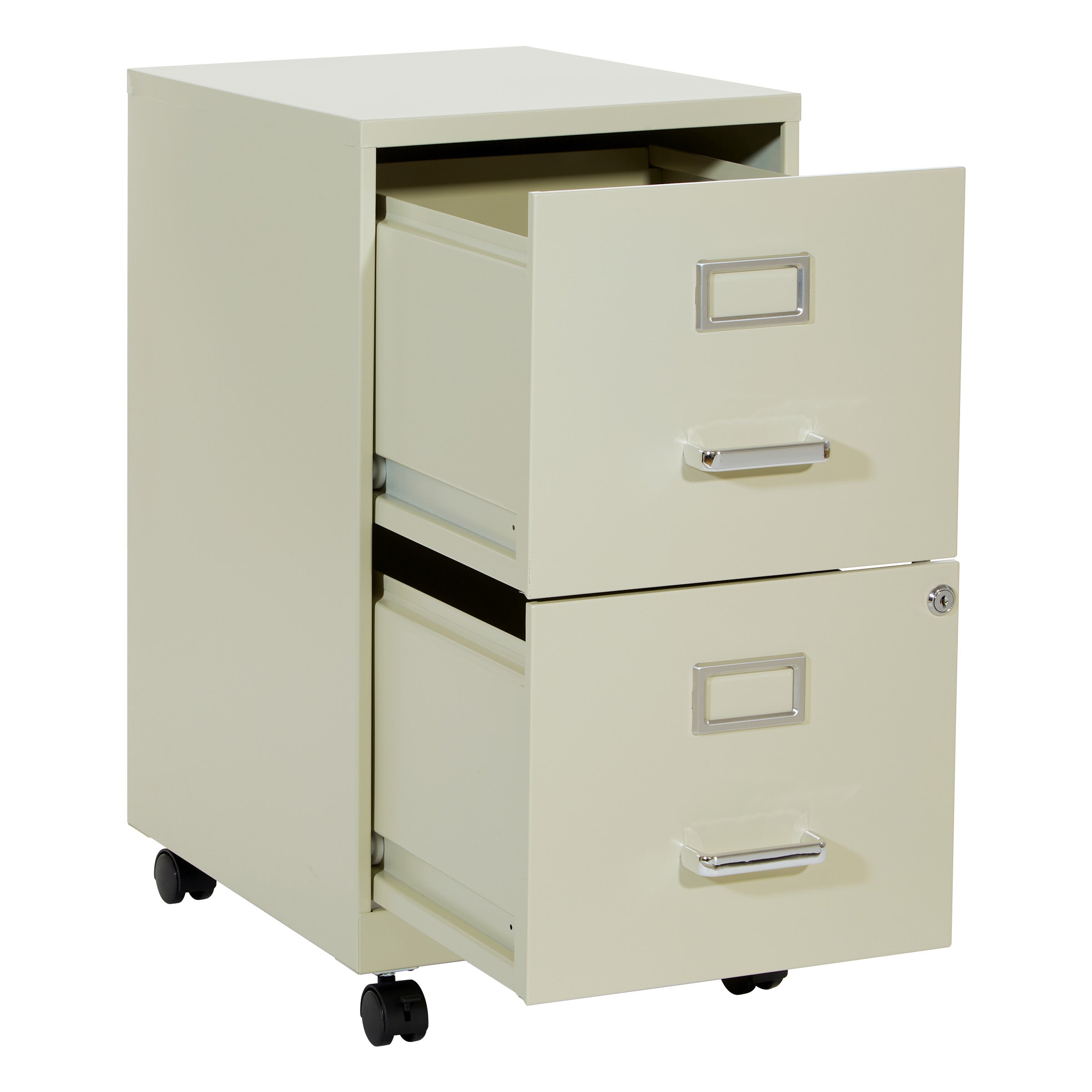 Metal File Cabinet - Tan