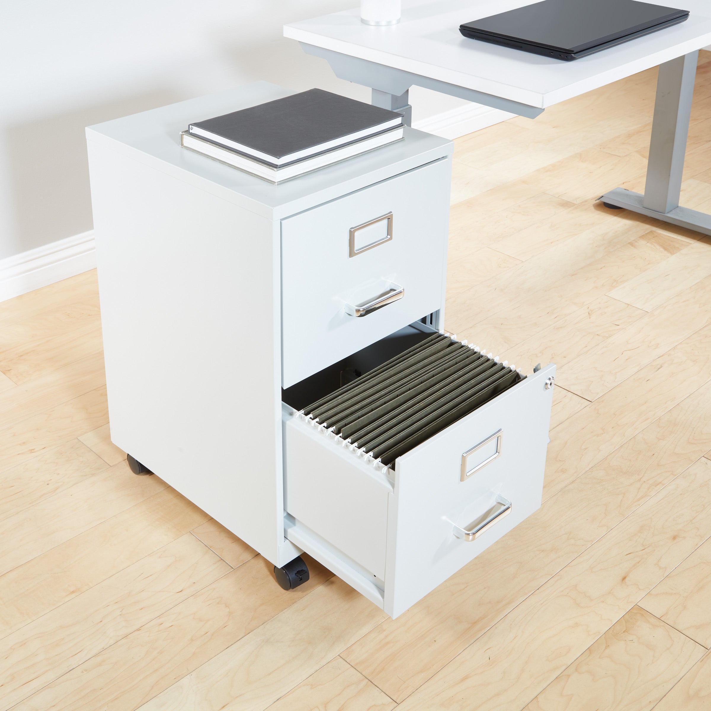 Metal File Cabinet - Grey