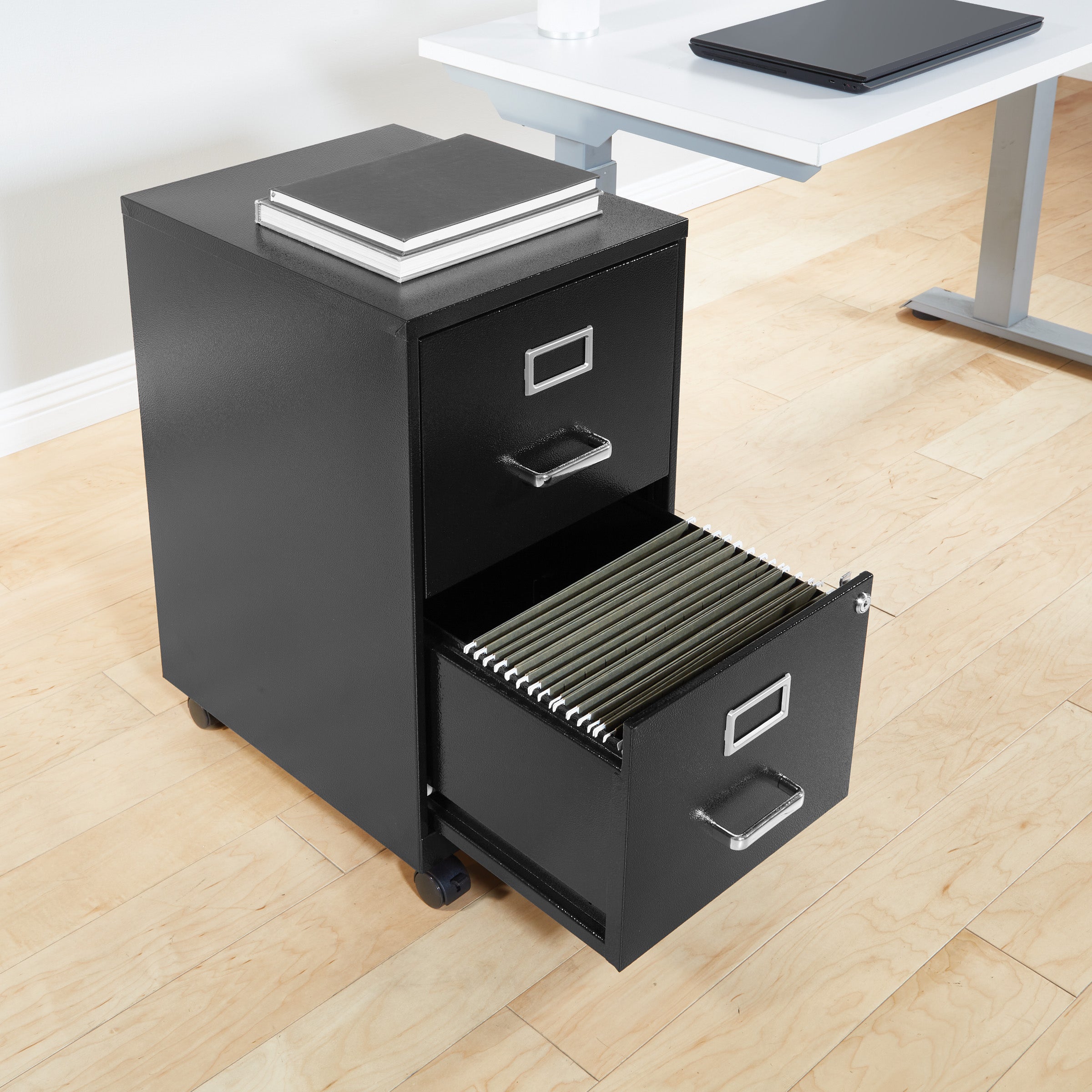 Metal File Cabinet - Black