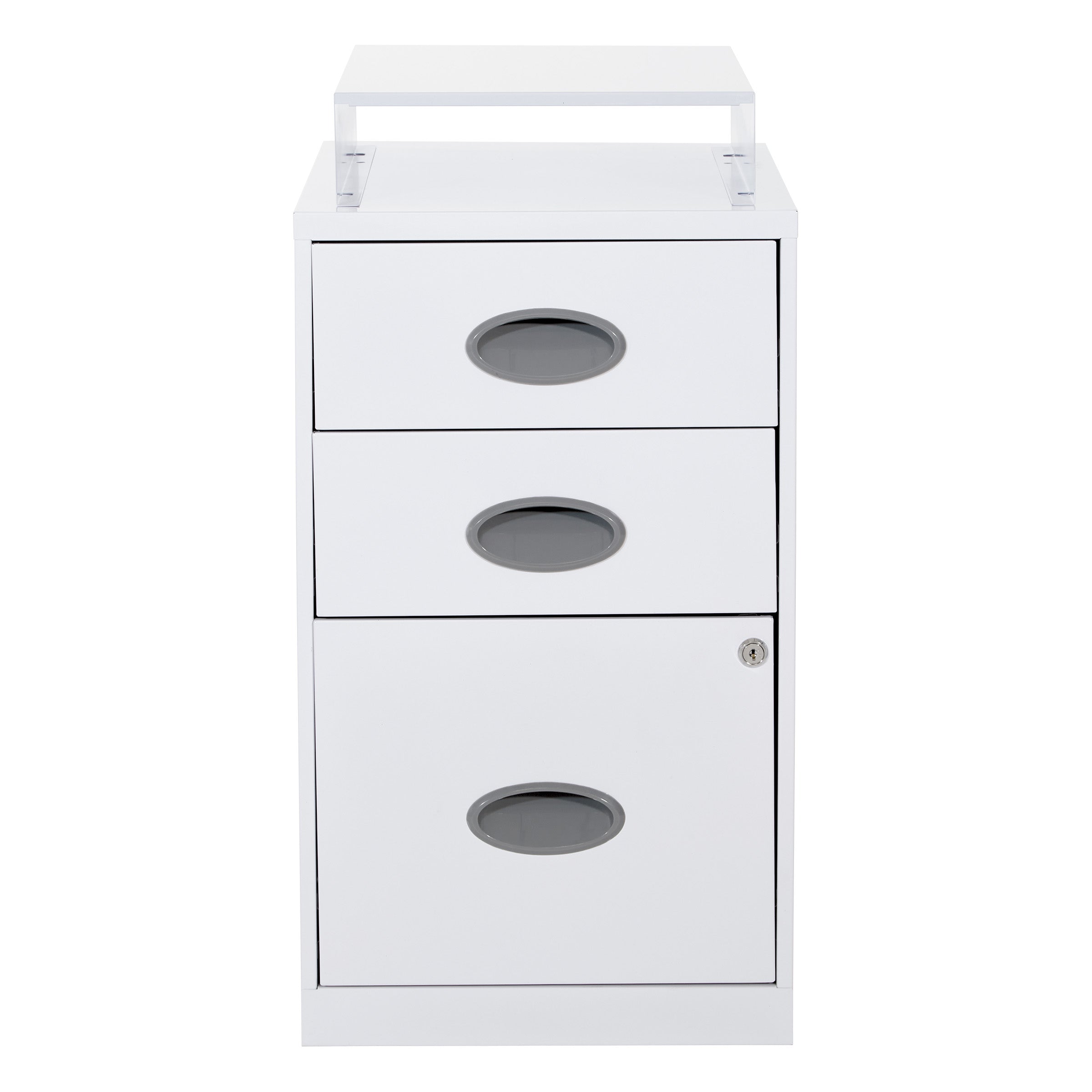 Metal File Cabinet - White