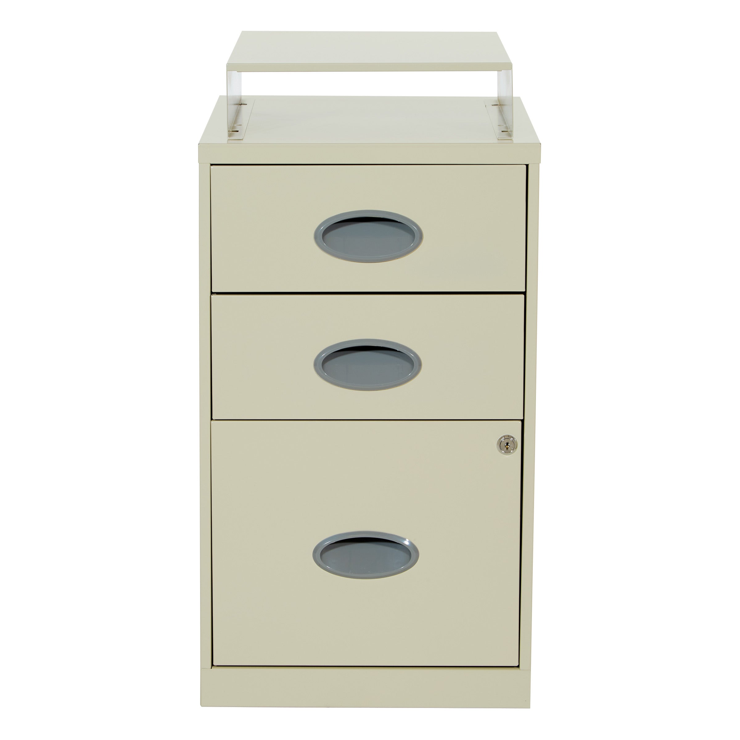 Metal File Cabinet - Tan