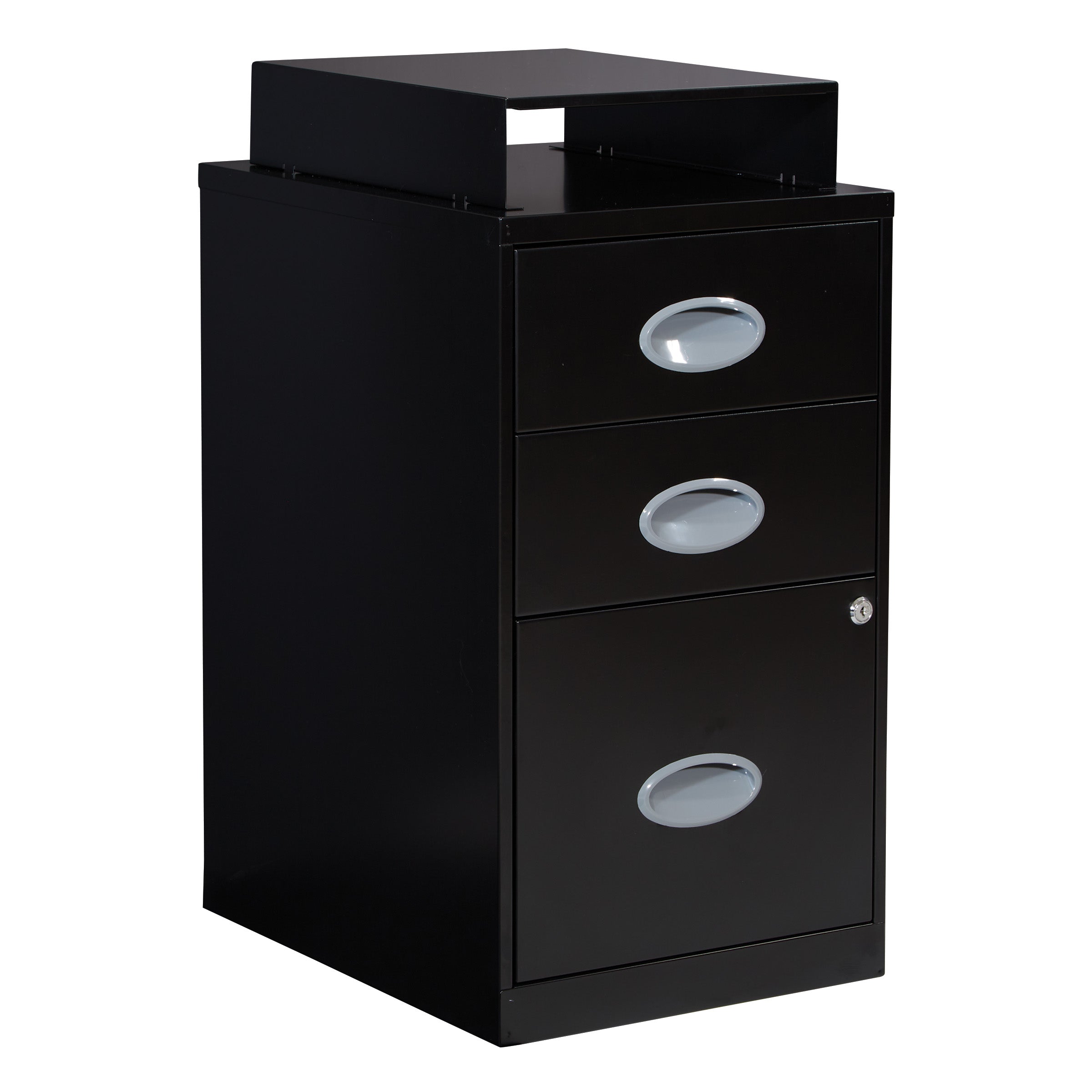 Metal File Cabinet - Black