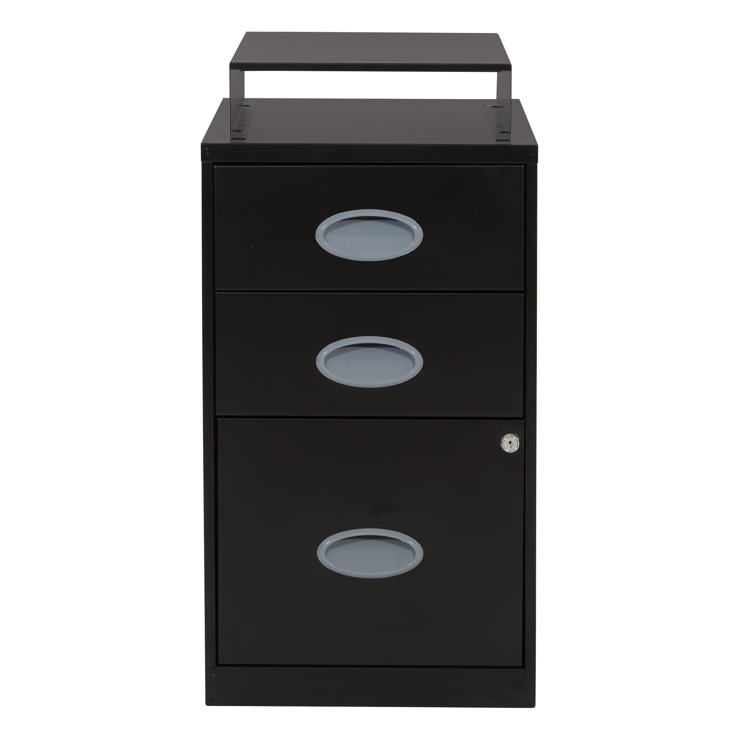 Metal File Cabinet - Black