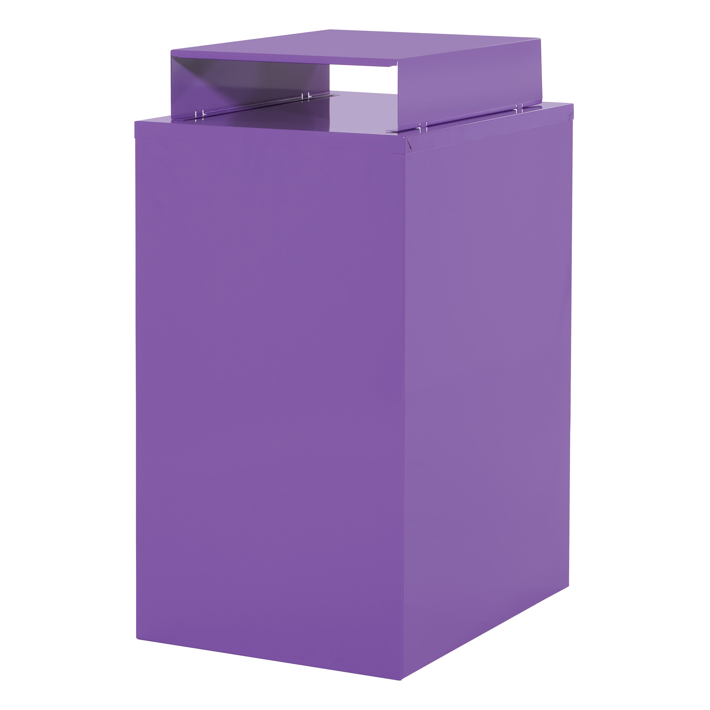Metal File Cabinet - Purple
