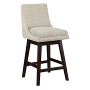 Chilton 26" Swivel Counter Stool - Sanchez Cement/ Dark Walnut
