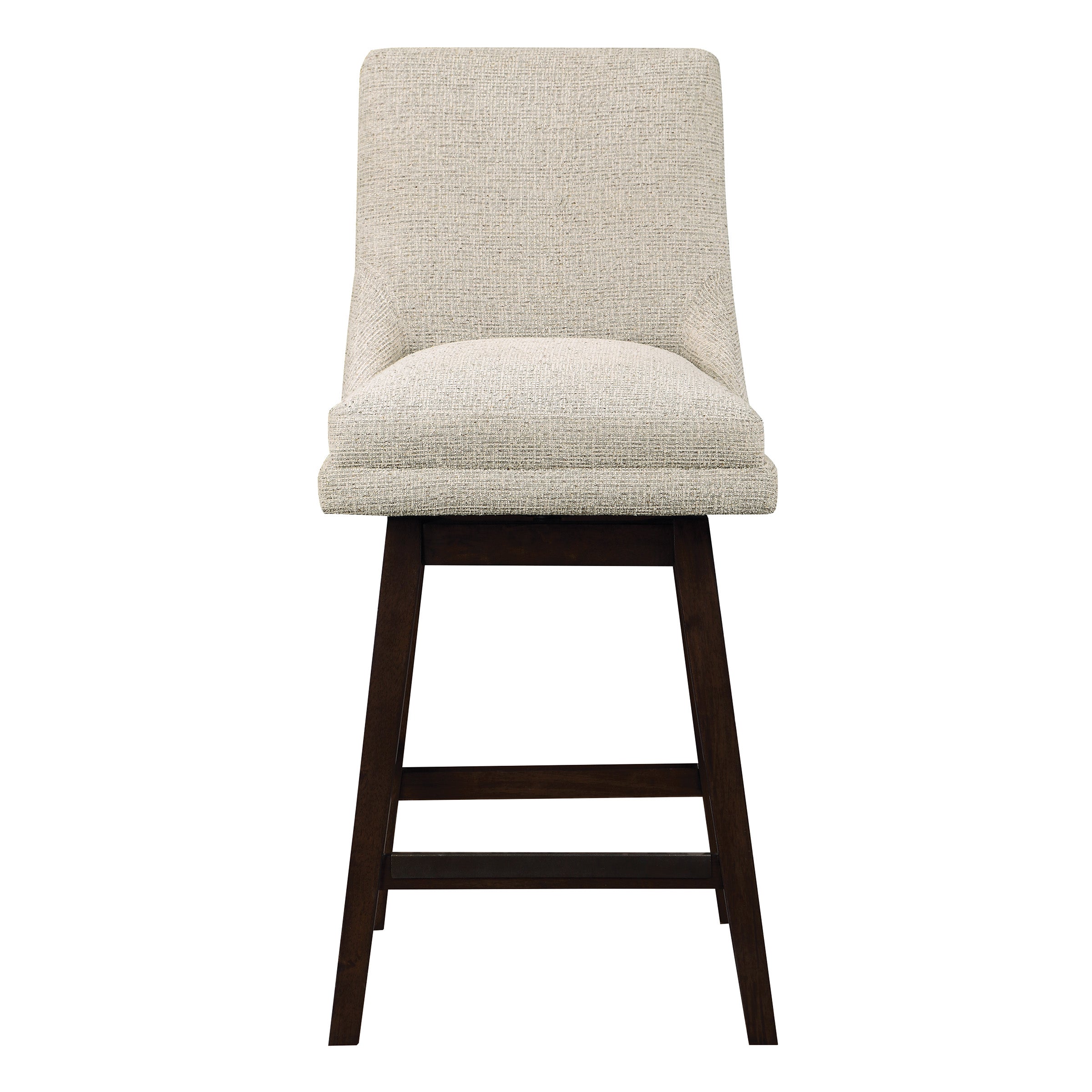 Chilton 26" Swivel Counter Stool - Sanchez Cement/ Dark Walnut