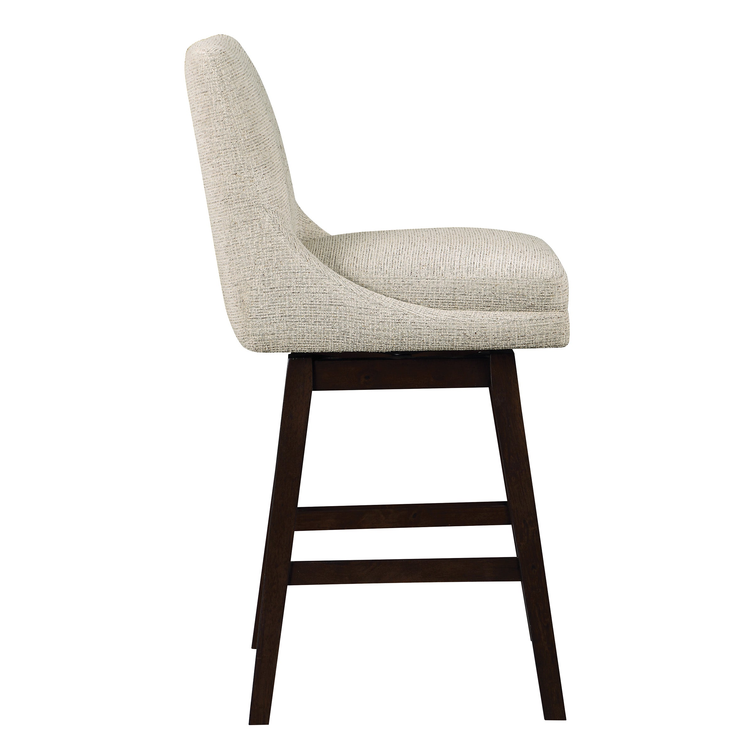 Chilton 26" Swivel Counter Stool - Sanchez Cement/ Dark Walnut