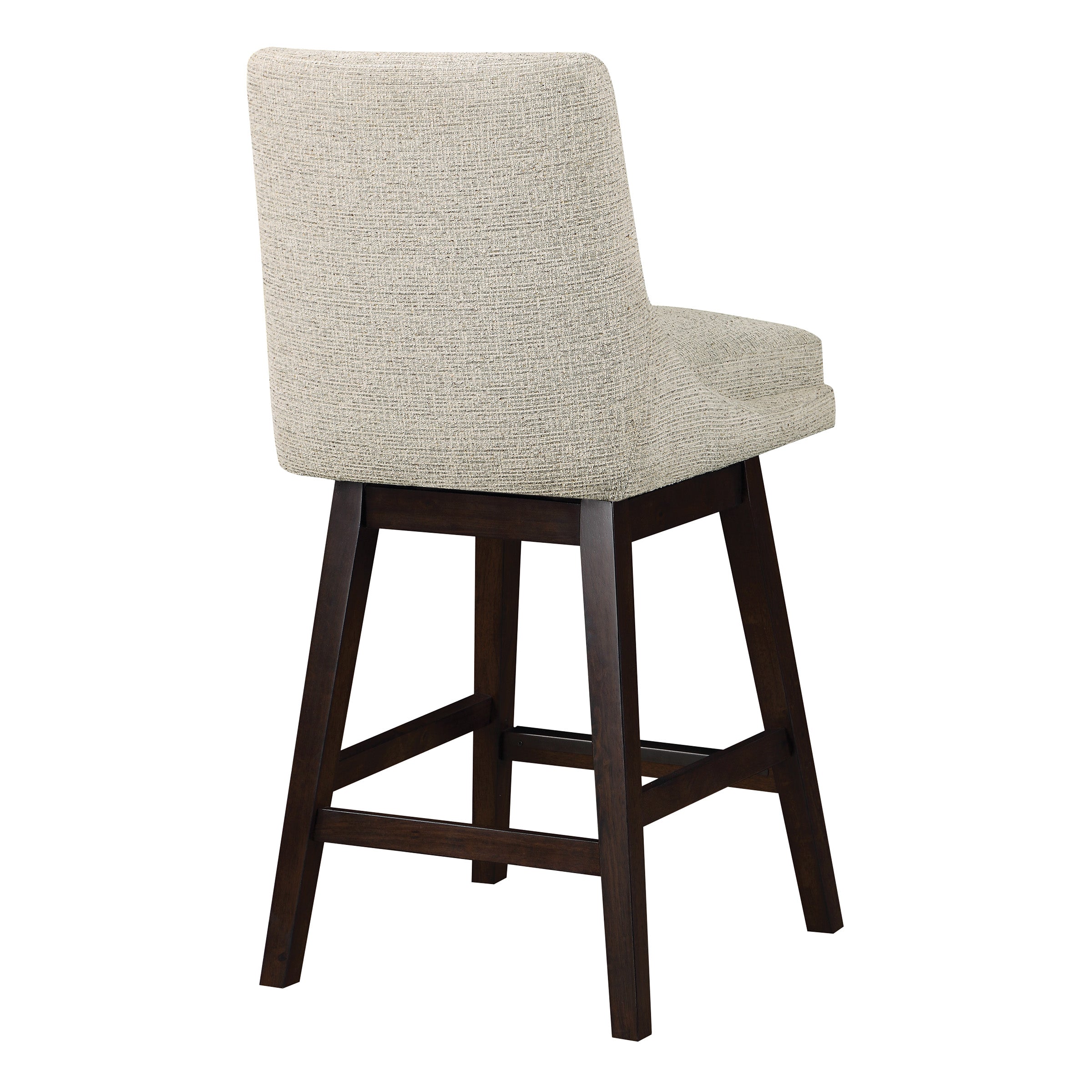 Chilton 26" Swivel Counter Stool - Sanchez Cement/ Dark Walnut