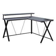 Checkpoint L Shape Gaming Desk - Black