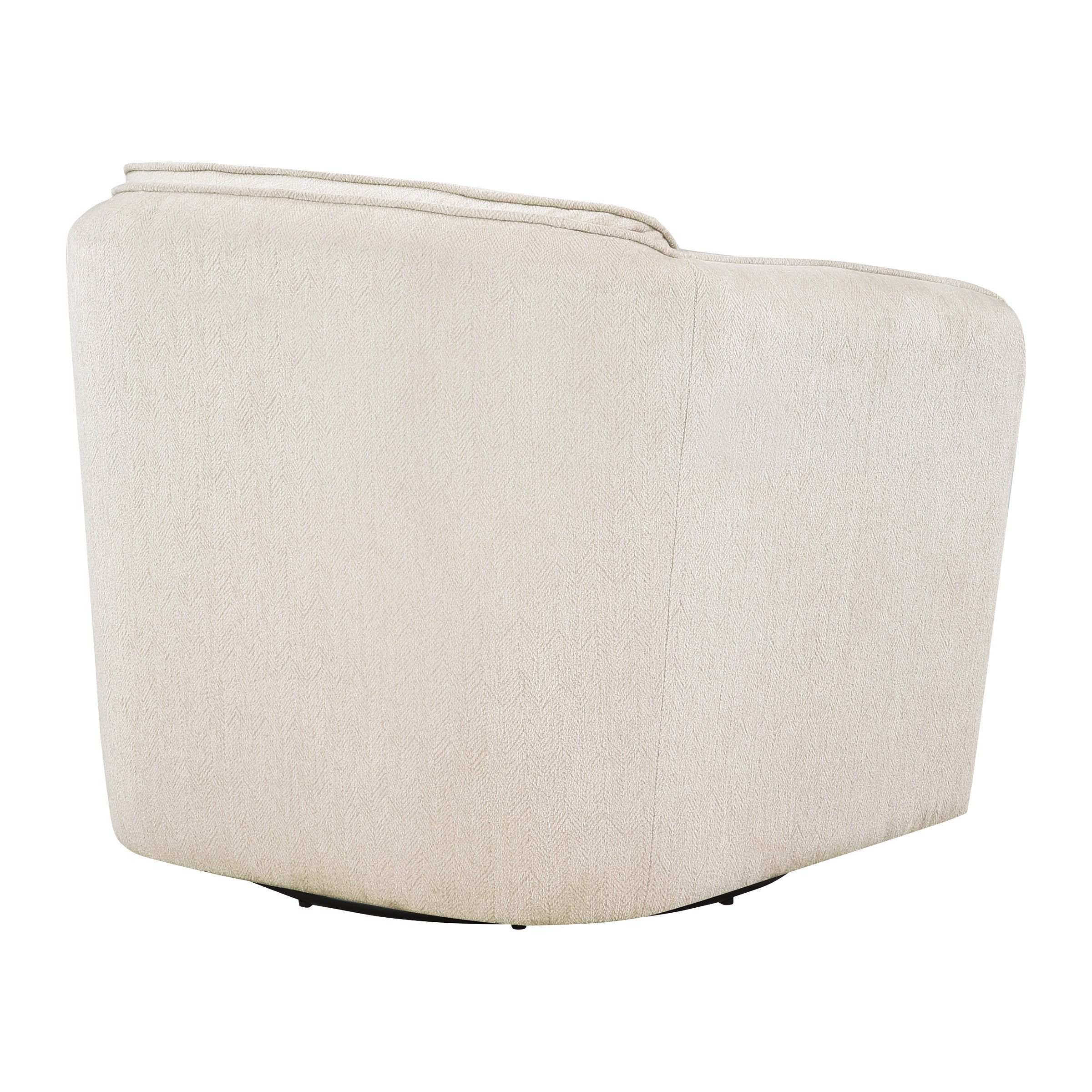 Clarice Swivel Chair-Parchment Fabric