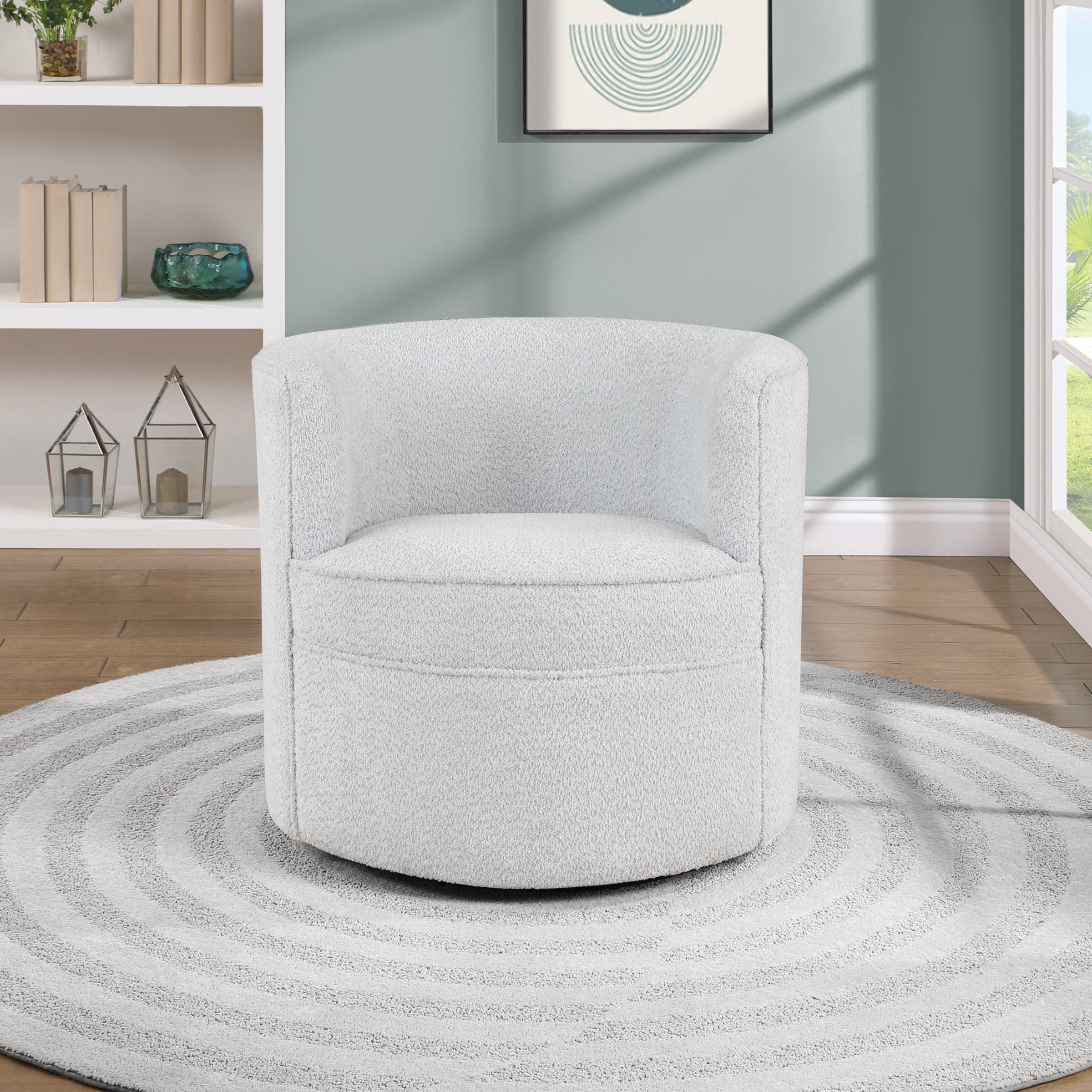 Cleo Swivel Chair Fog - Fog