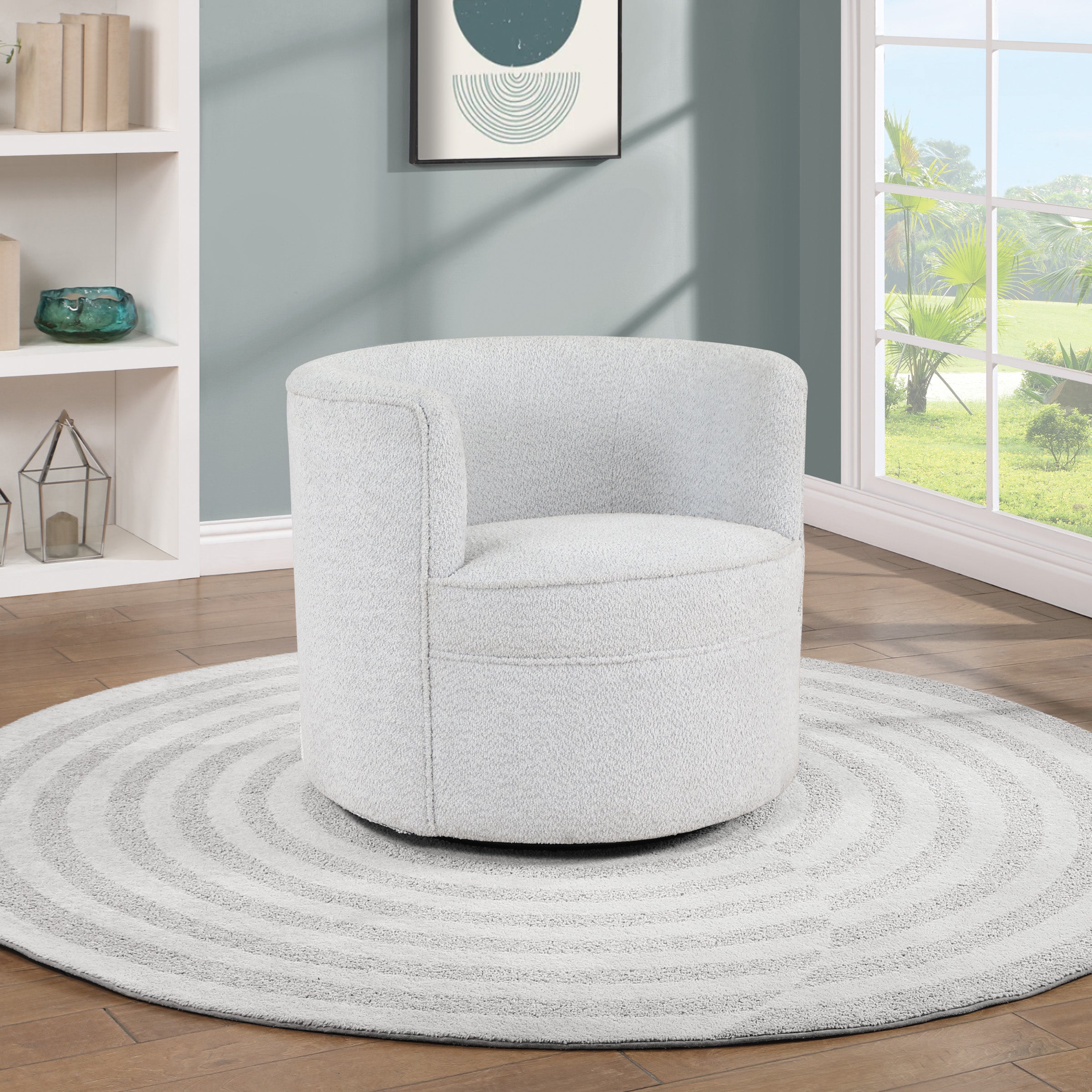 Cleo Swivel Chair Fog - Fog