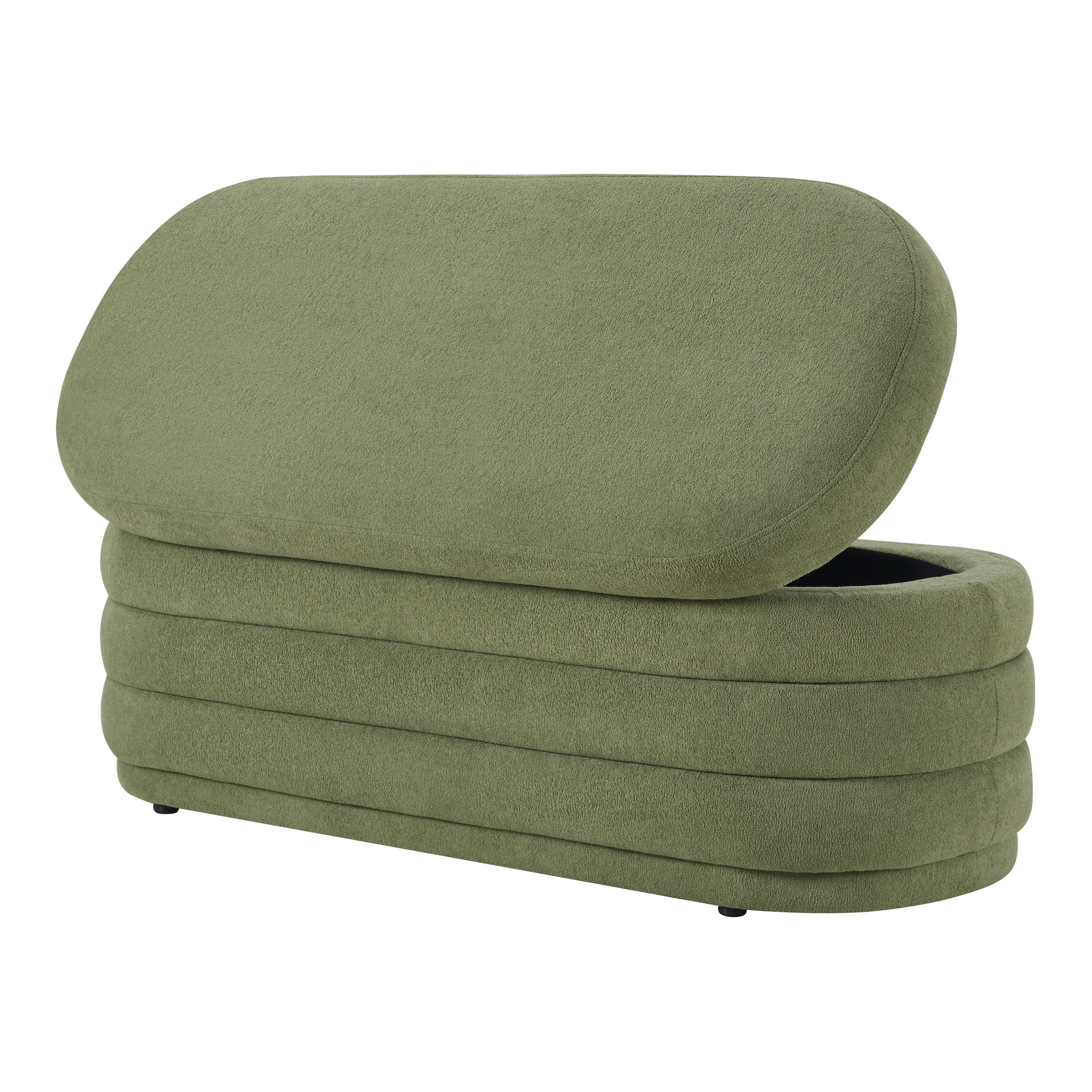 Clifford Storage Bench - Moss