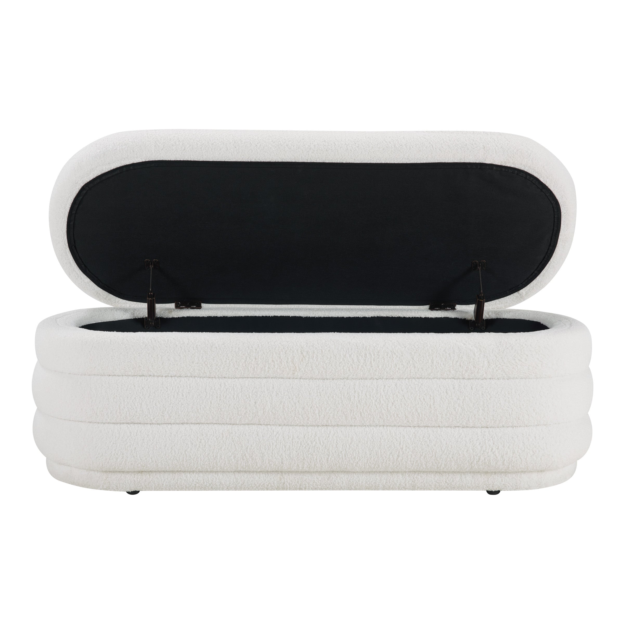 Clifford Storage Bench - Ivory Sherpa