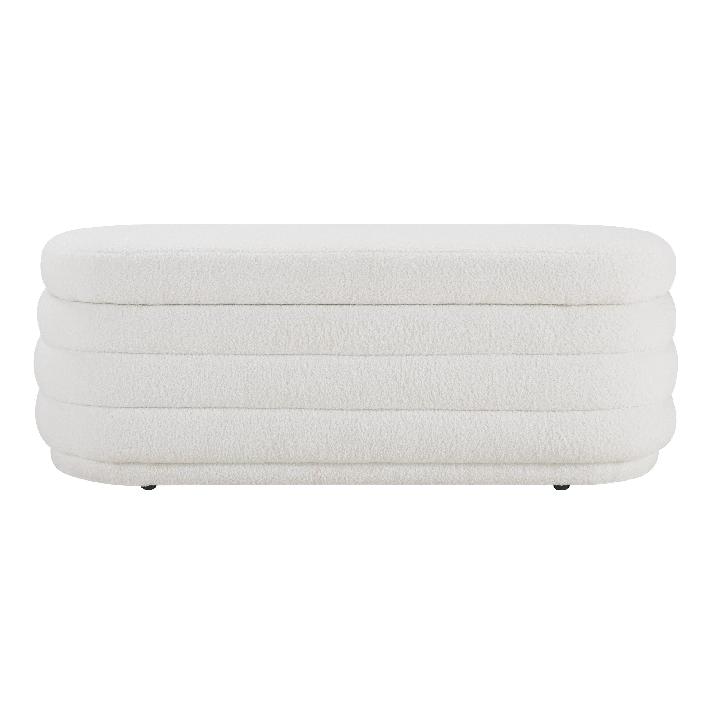Clifford Storage Bench - Ivory Sherpa