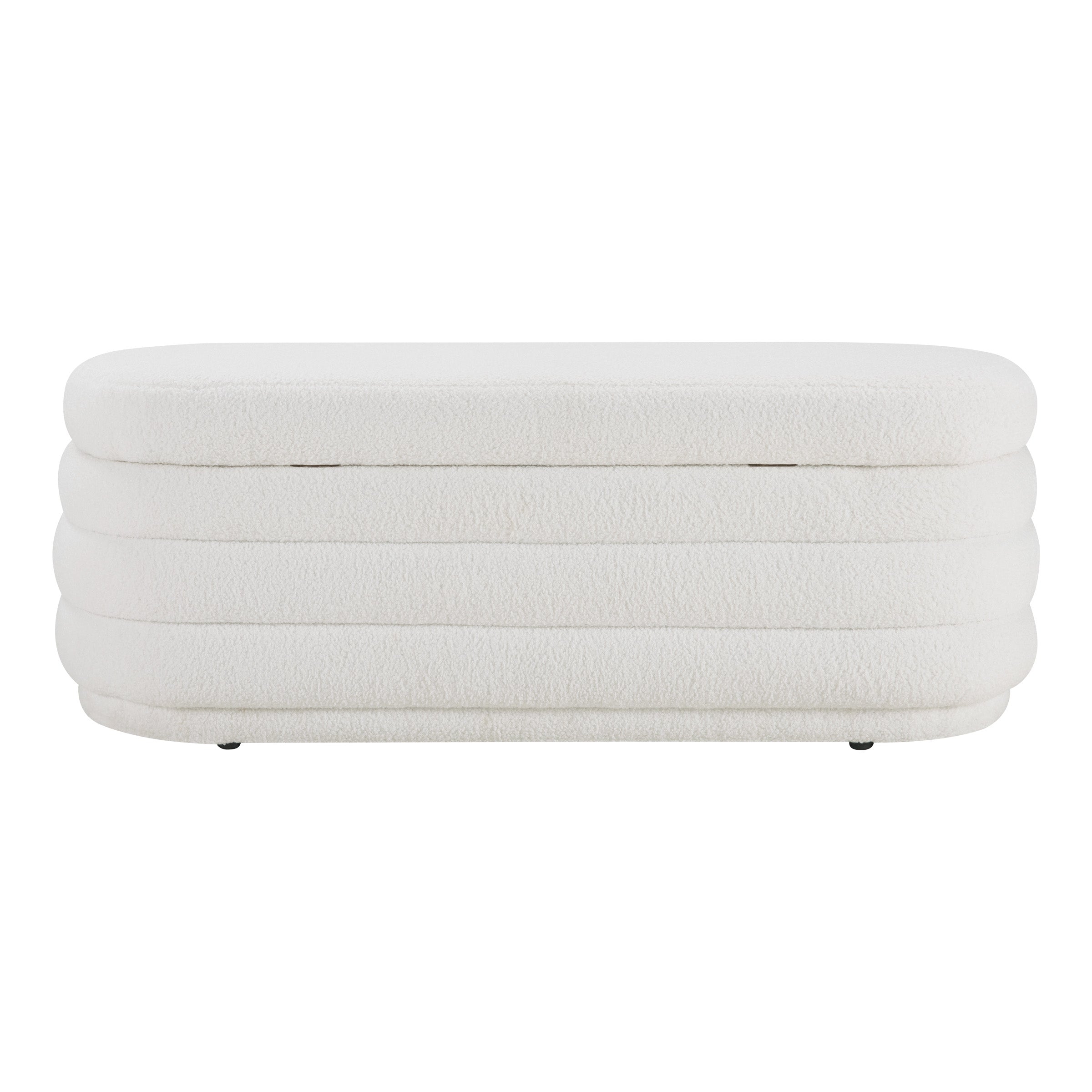 Clifford Storage Bench - Ivory Sherpa