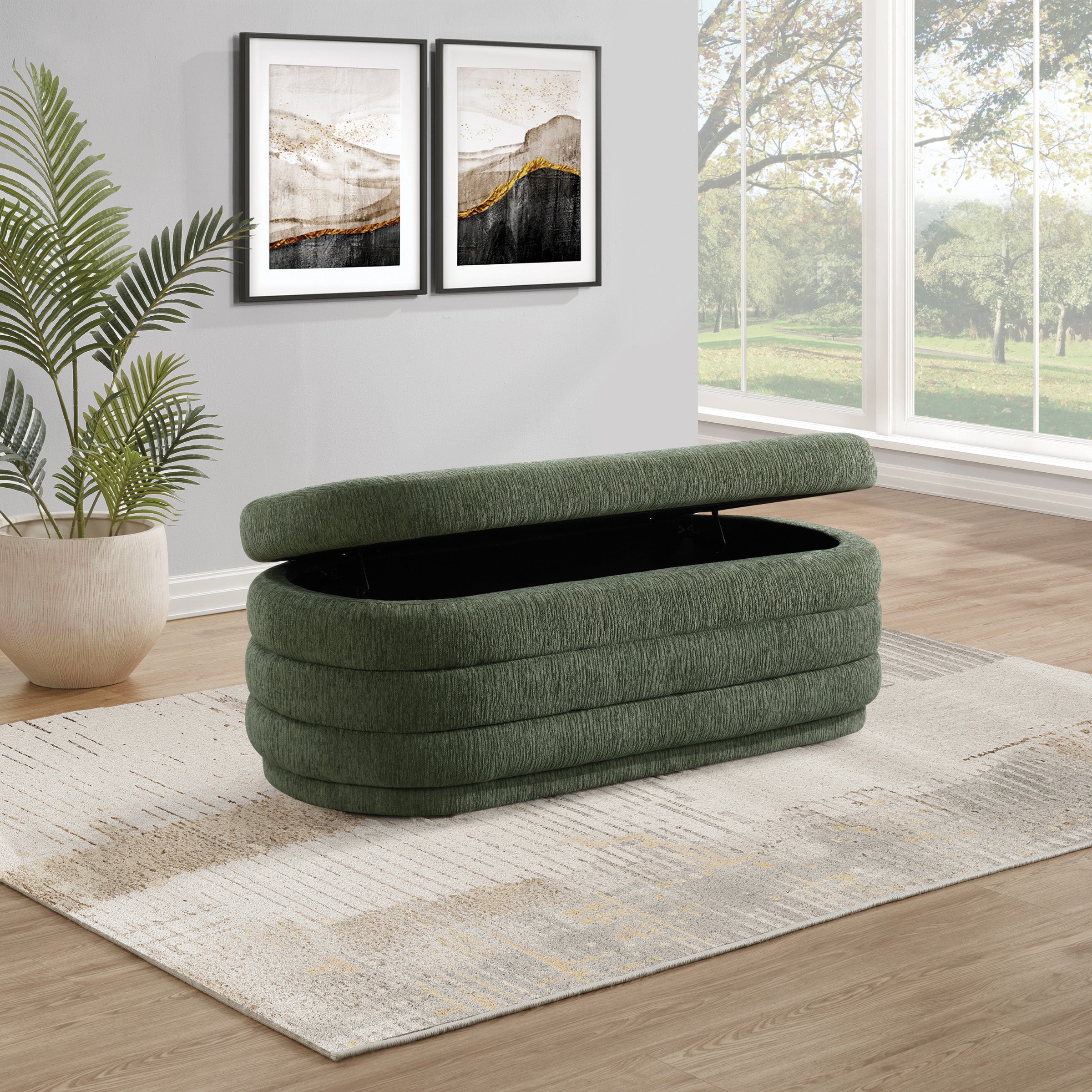 Clifford Storage Bench - Pine