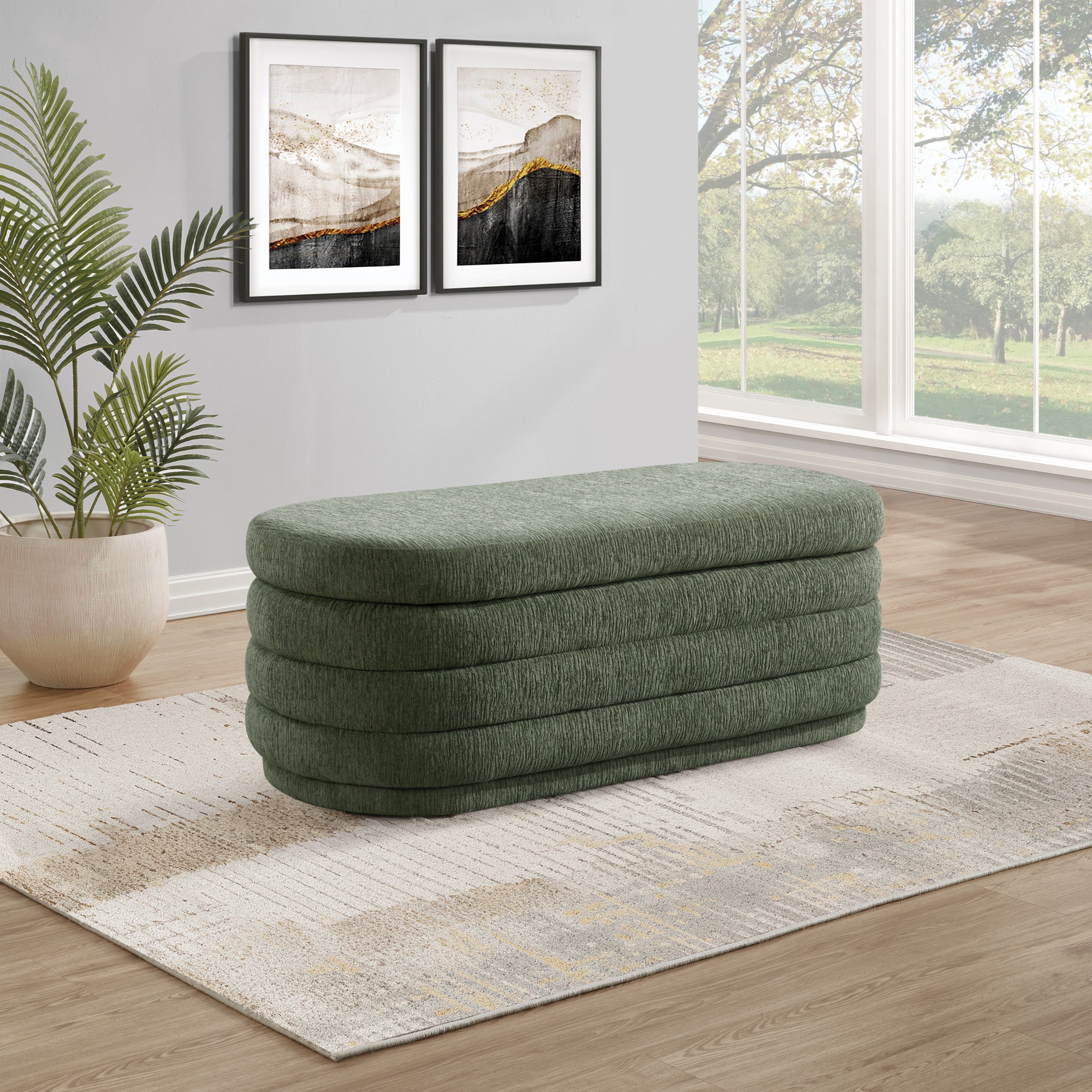 Clifford Storage Bench - Pine