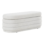 Clifford Storage Bench - Parchment Sherpa