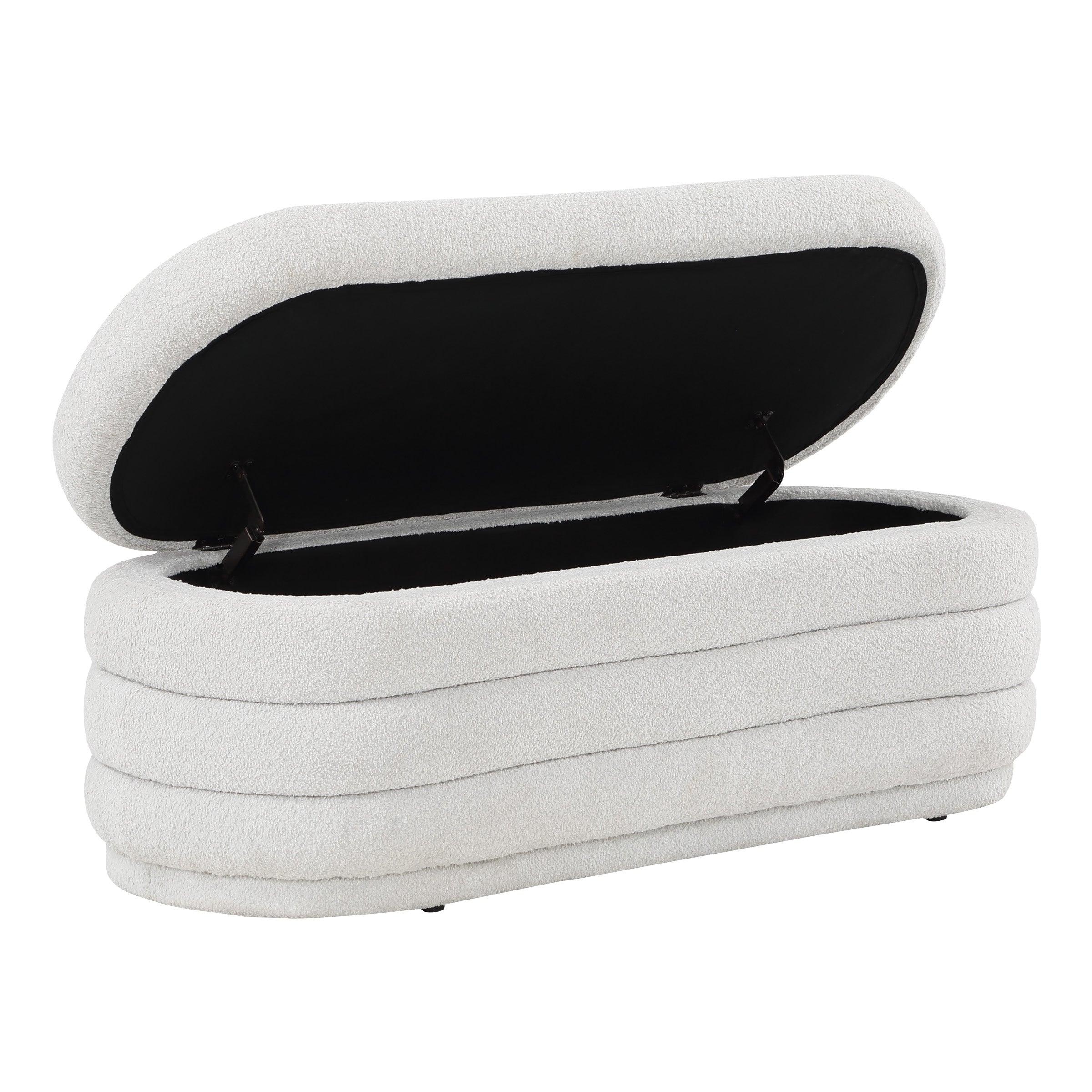 Clifford Storage Bench - Parchment Sherpa