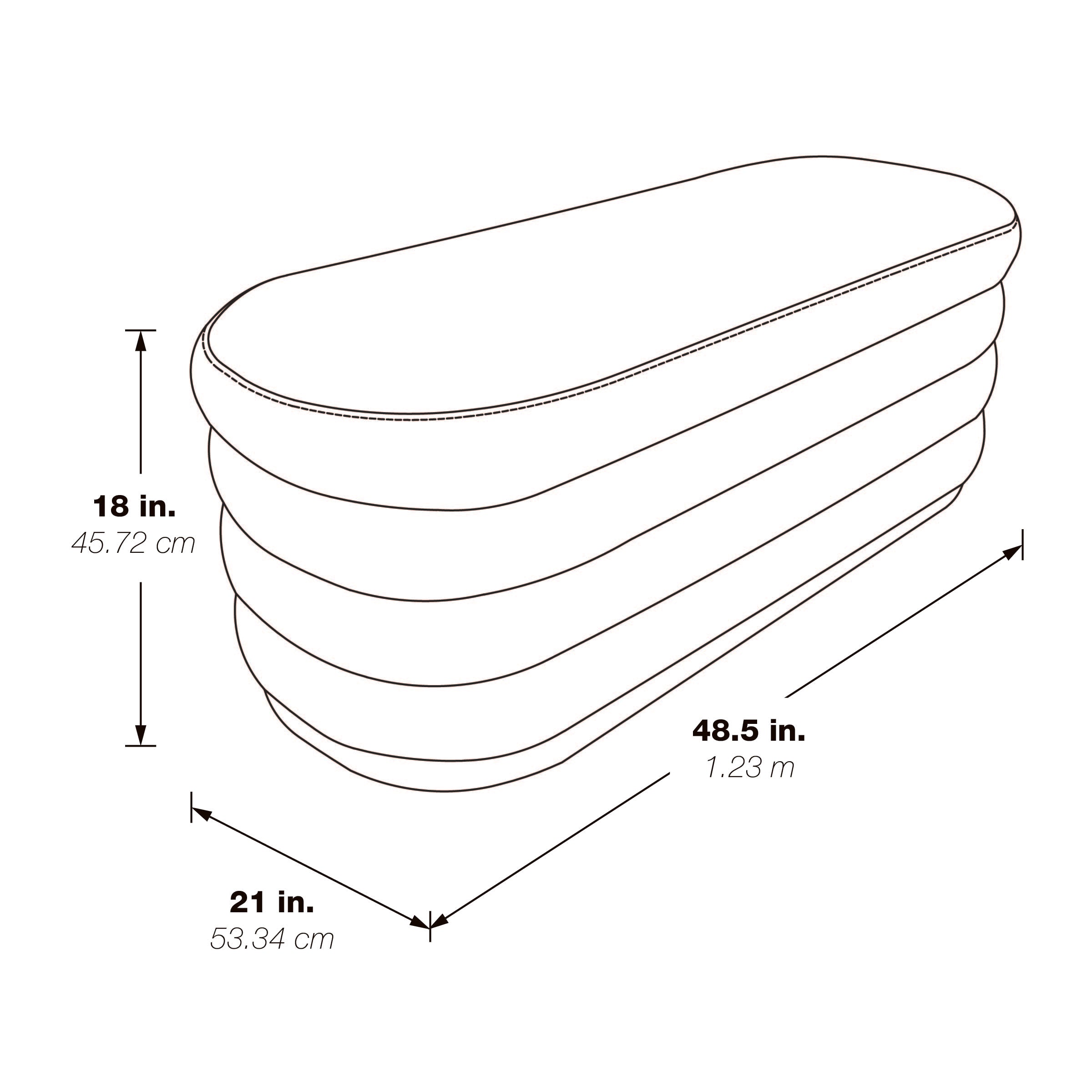 Clifford Storage Bench - Medallion Sherpa