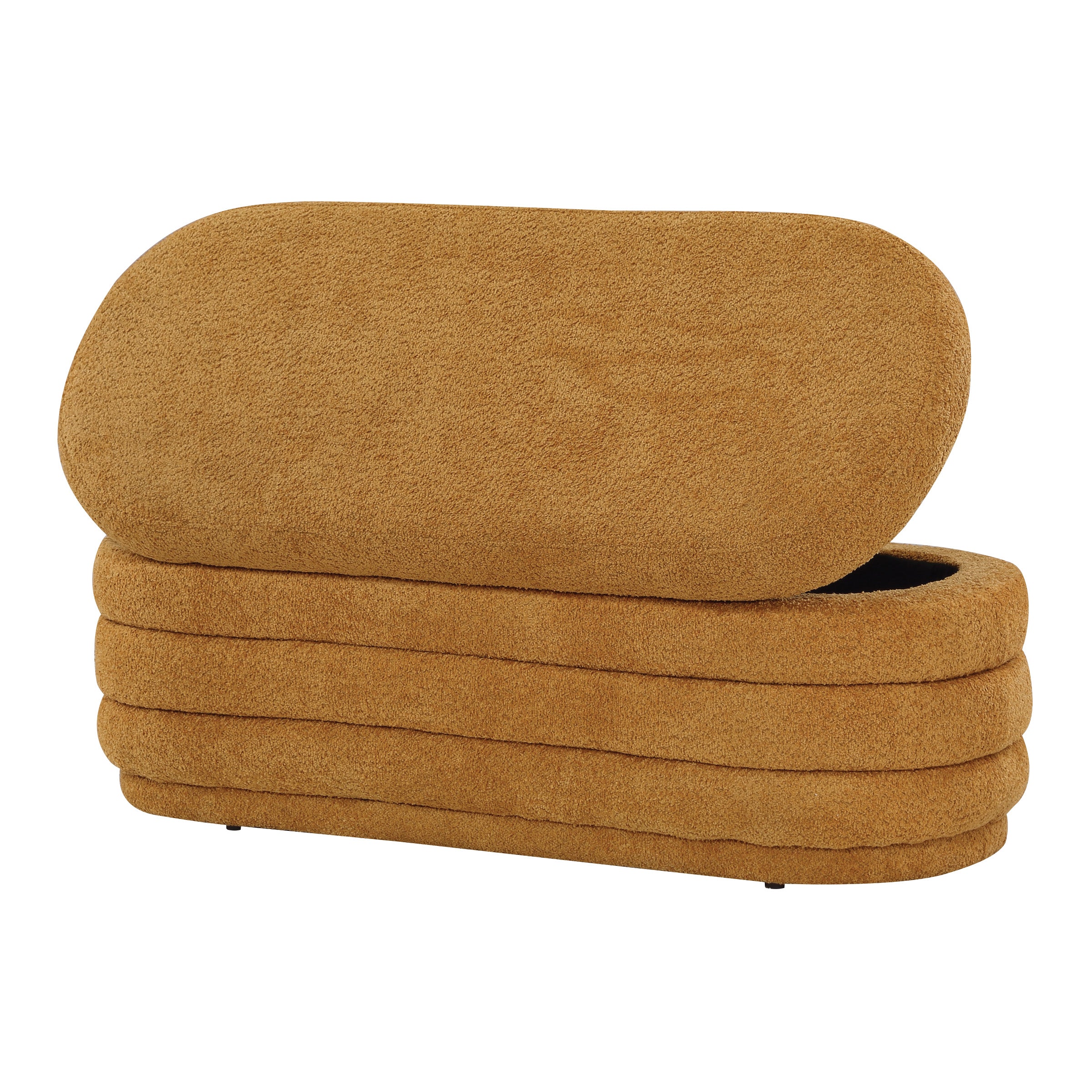 Clifford Storage Bench - Medallion Sherpa