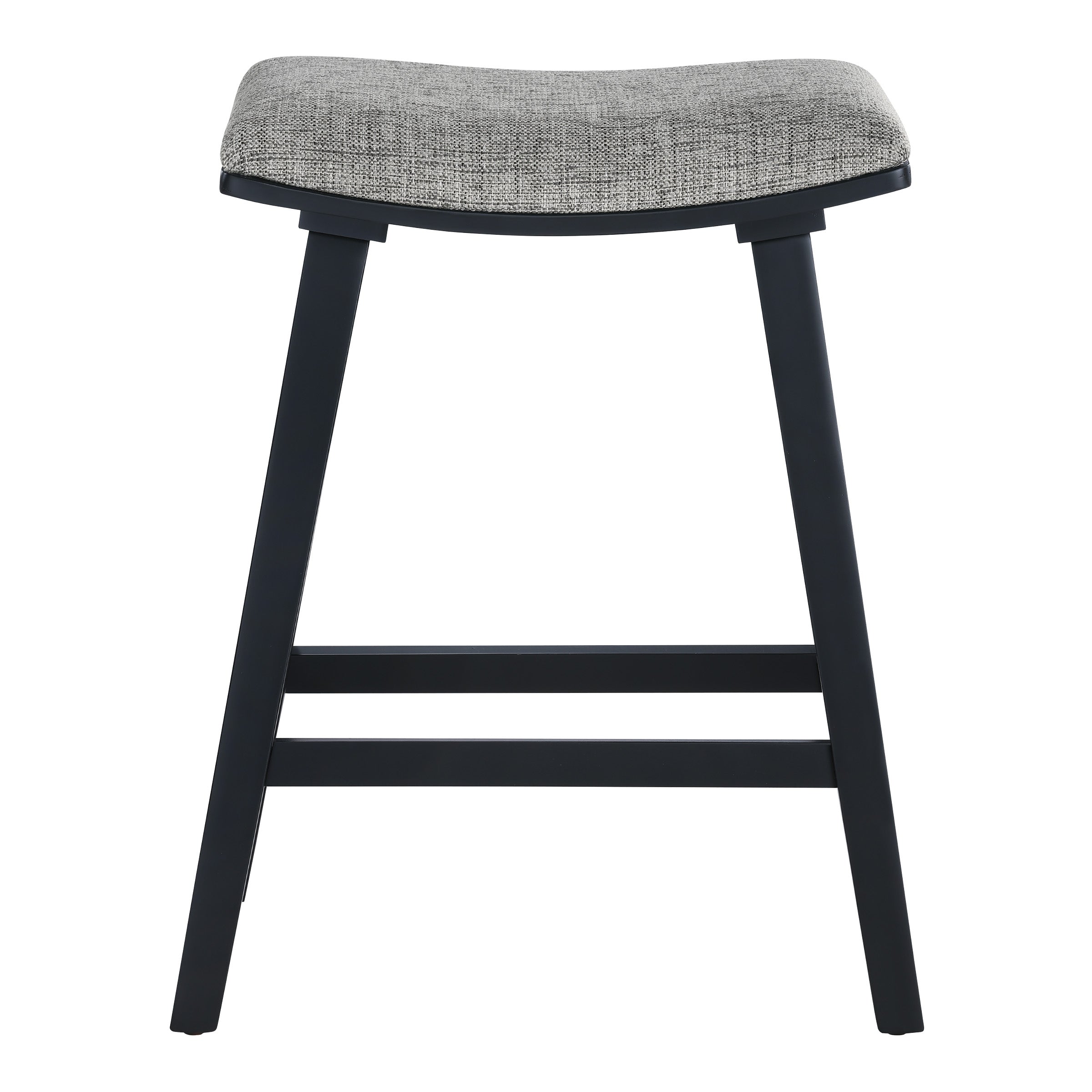 Coley 24" Saddle Stool 2-Pk - Graphite / Black Wash
