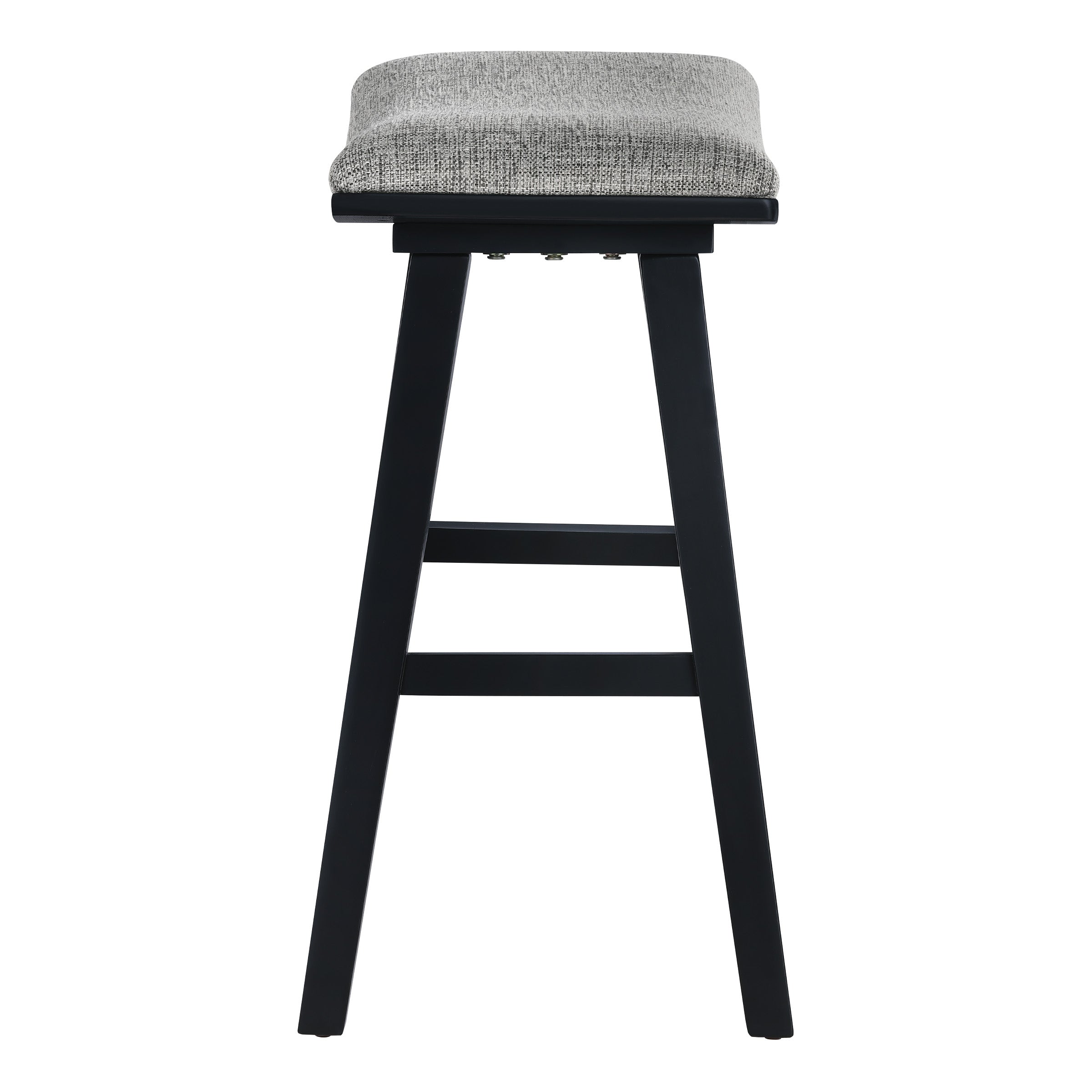 Coley 24" Saddle Stool 2-Pk - Graphite / Black Wash