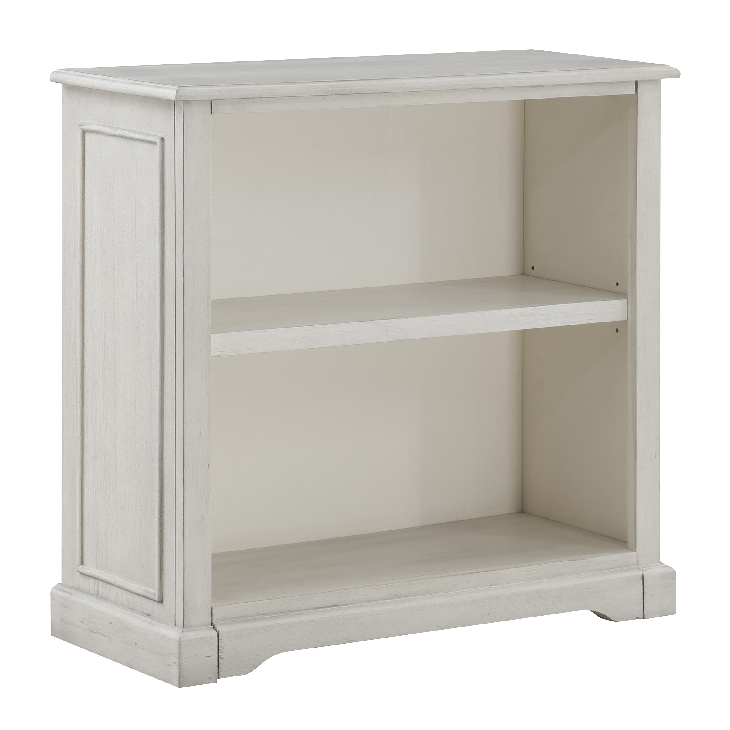 Country Meadows 2-Shelf Bookcase - Antique White