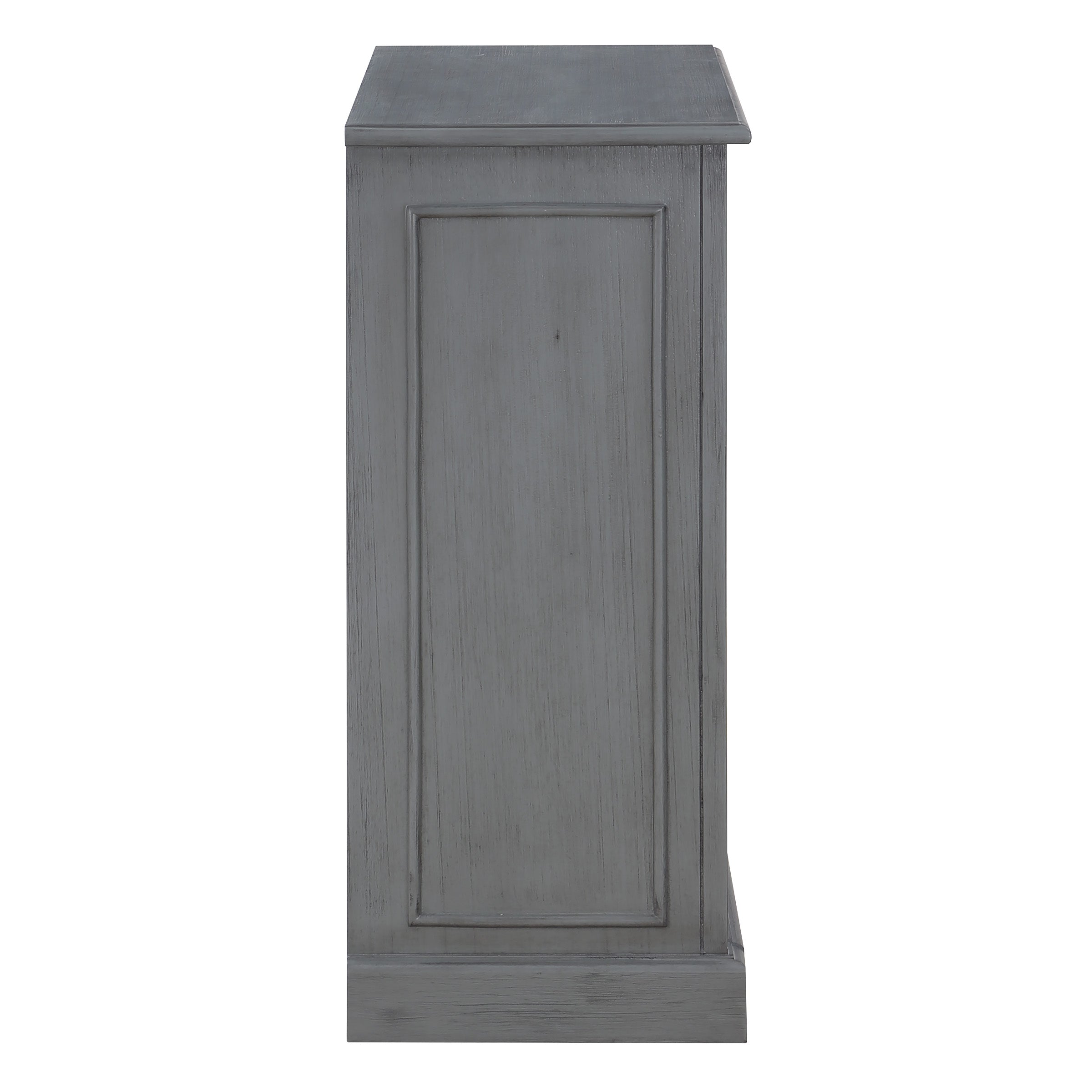Country Meadows 2-Shelf Bookcase - Plantation Grey