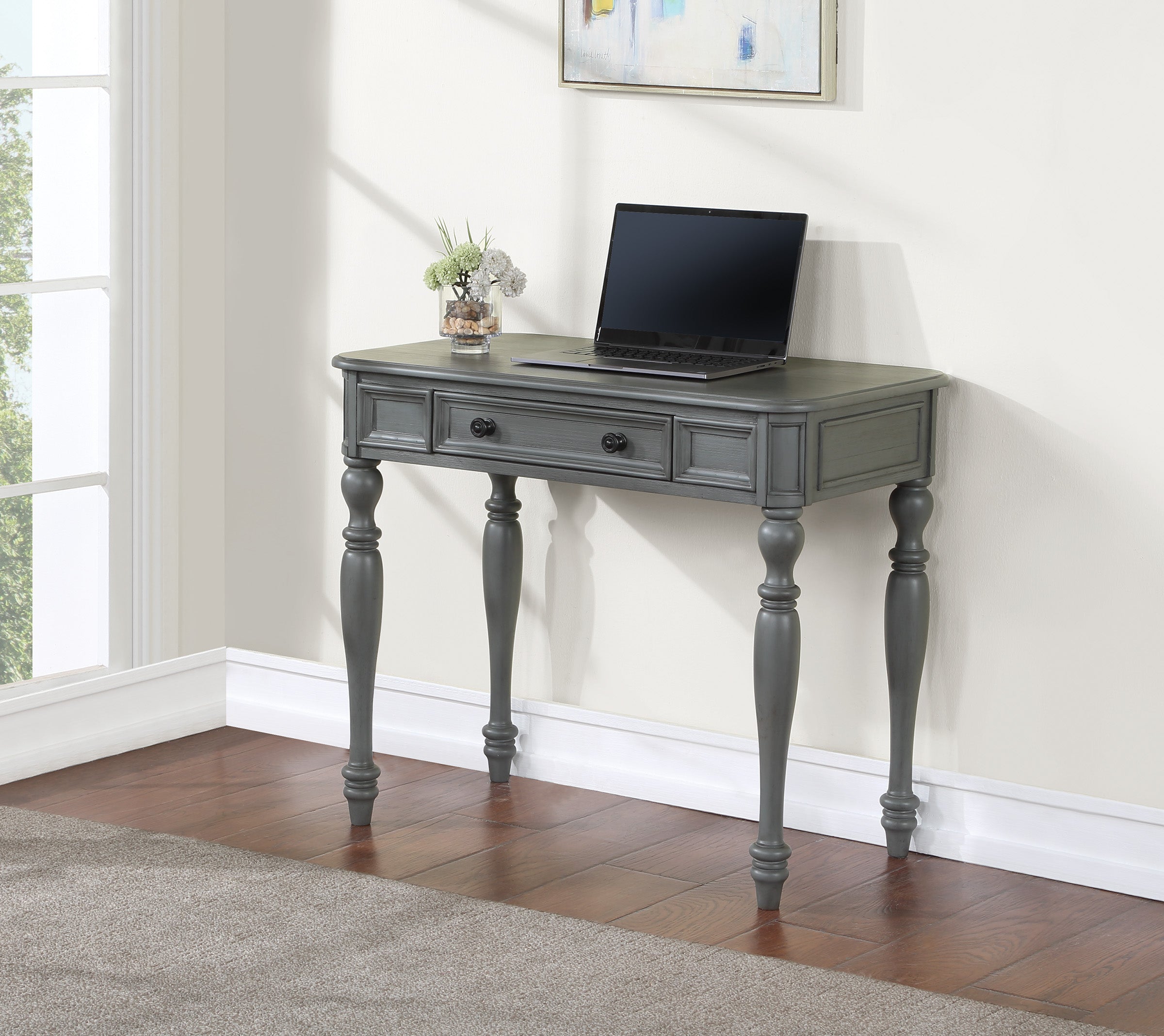 Country Meadows 36" Desk - Plantation Grey